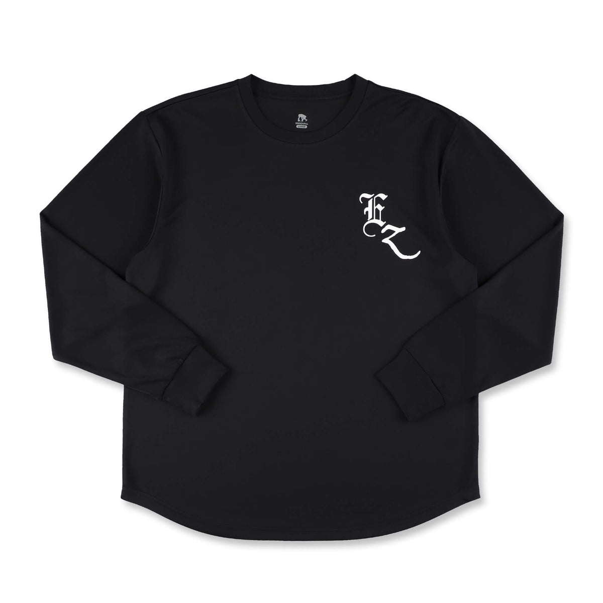 Multi-font oversized long sleeve T-shirt (EZBH)