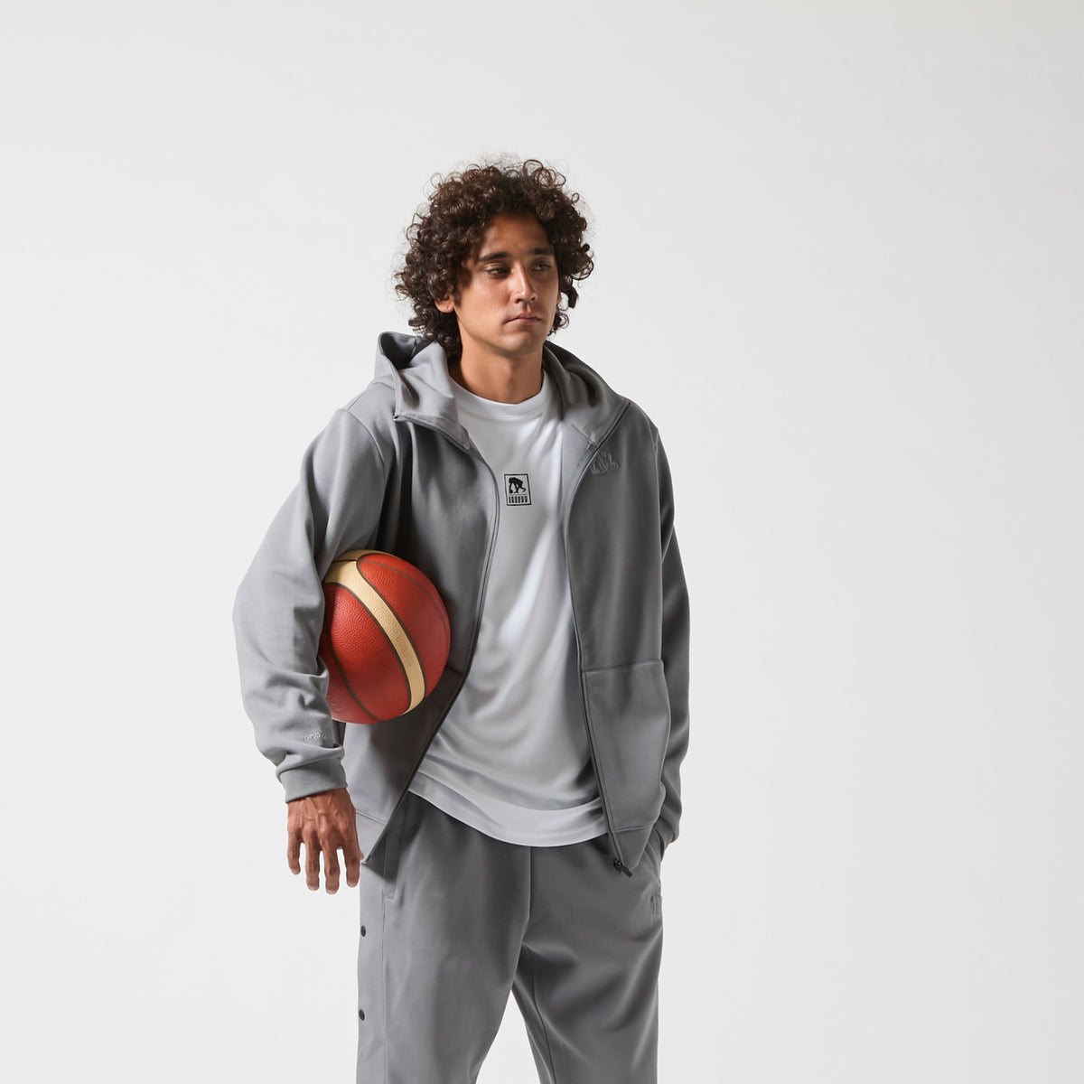 Double Face Sweat Chenille Patch ZIP Up Parka