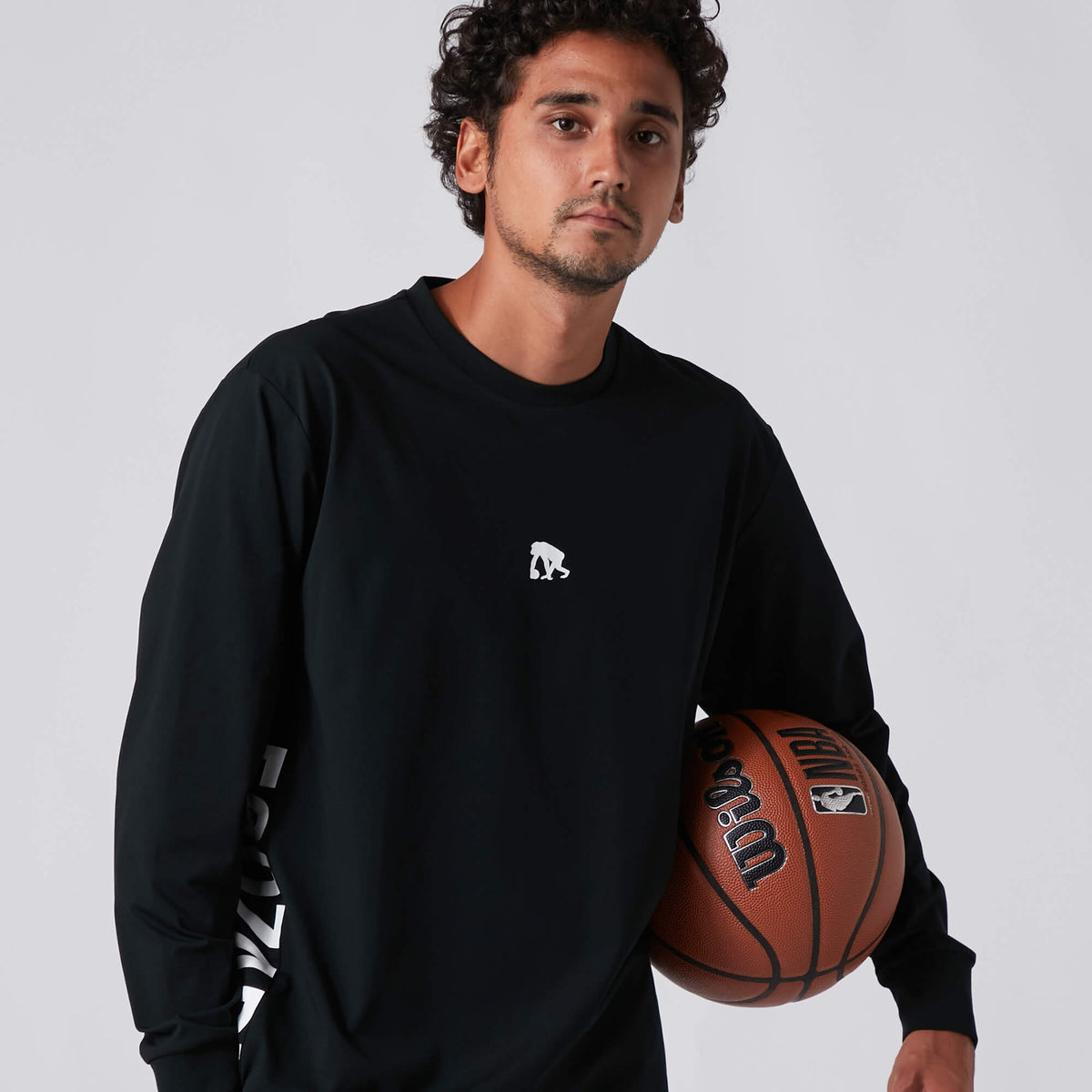 Side panel long sleeve t-shirt