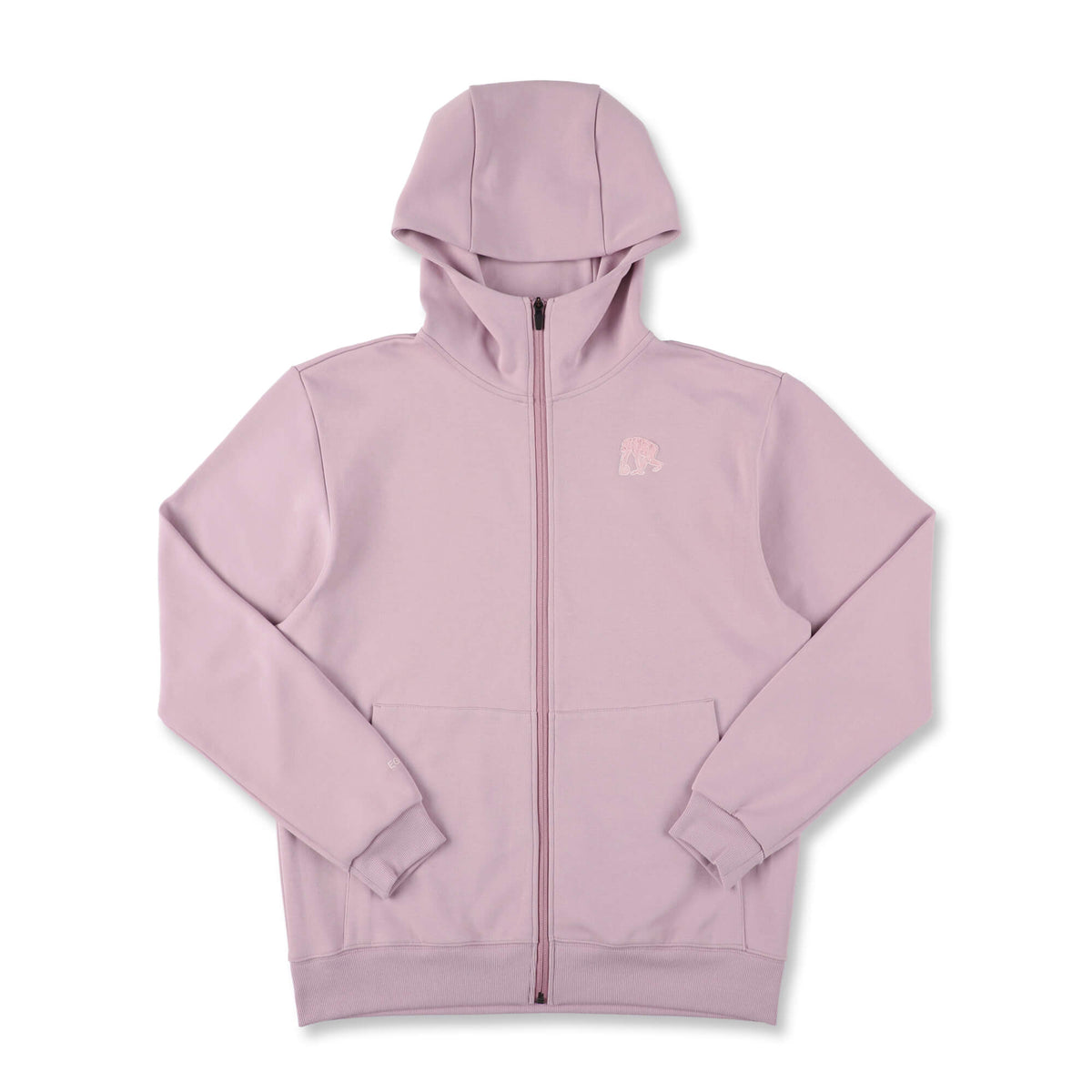 Double Face Sweat Chenille Patch ZIP Up Parka