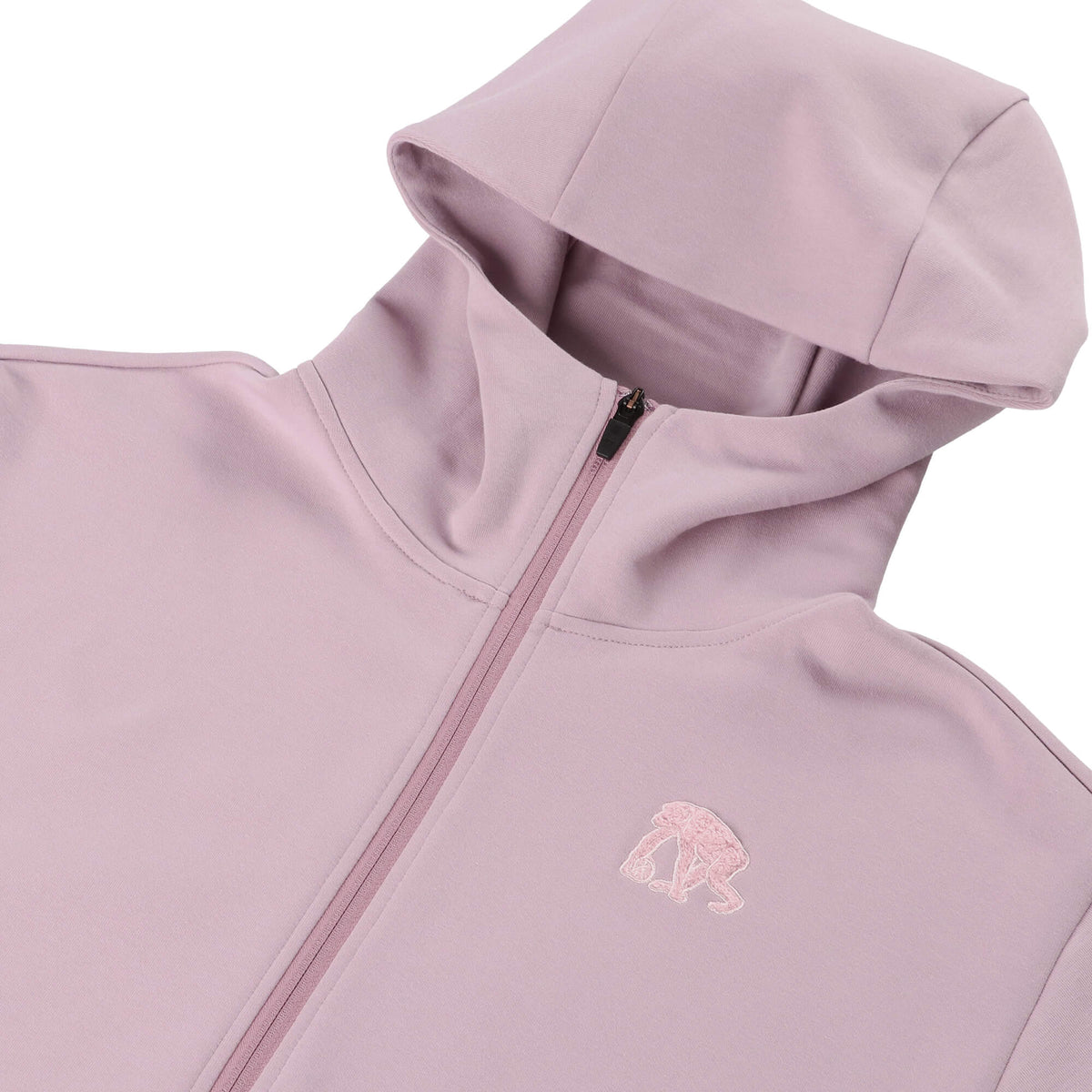 Double Face Sweat Chenille Patch ZIP Up Parka