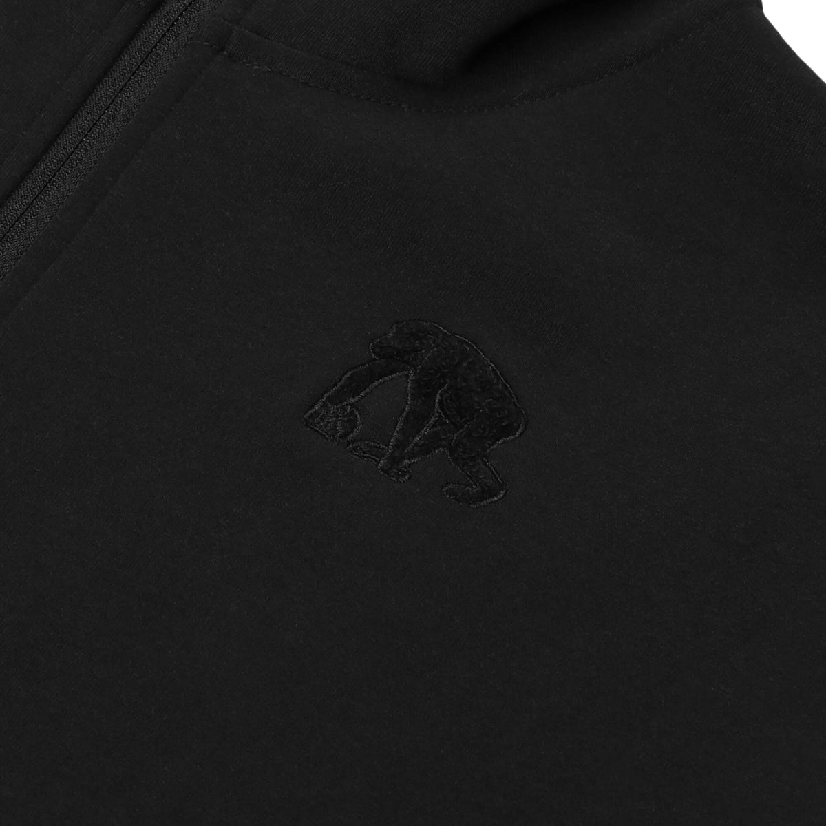 Double Face Sweat Chenille Patch ZIP Up Parka