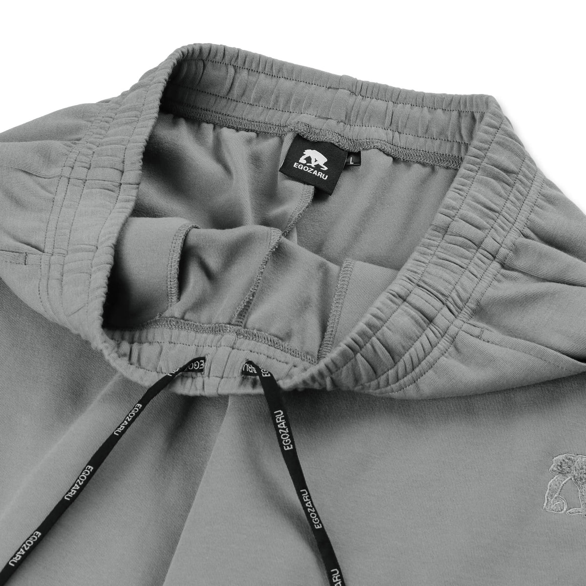 Double-faced sweatshirt Chenille patch Jogger pants