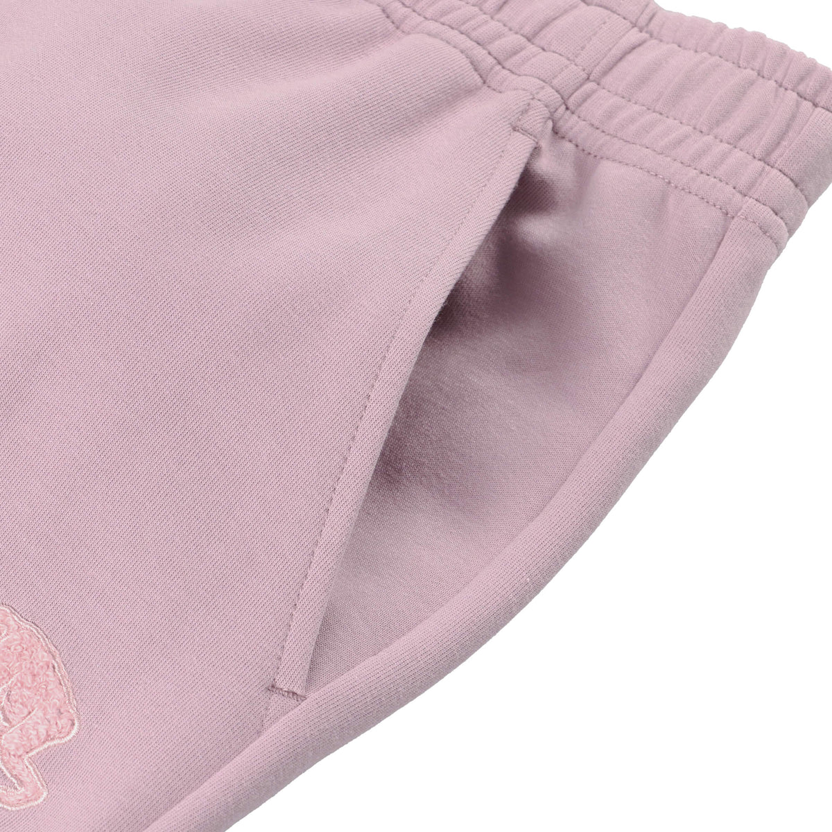 Double-faced sweatshirt Chenille patch Jogger pants