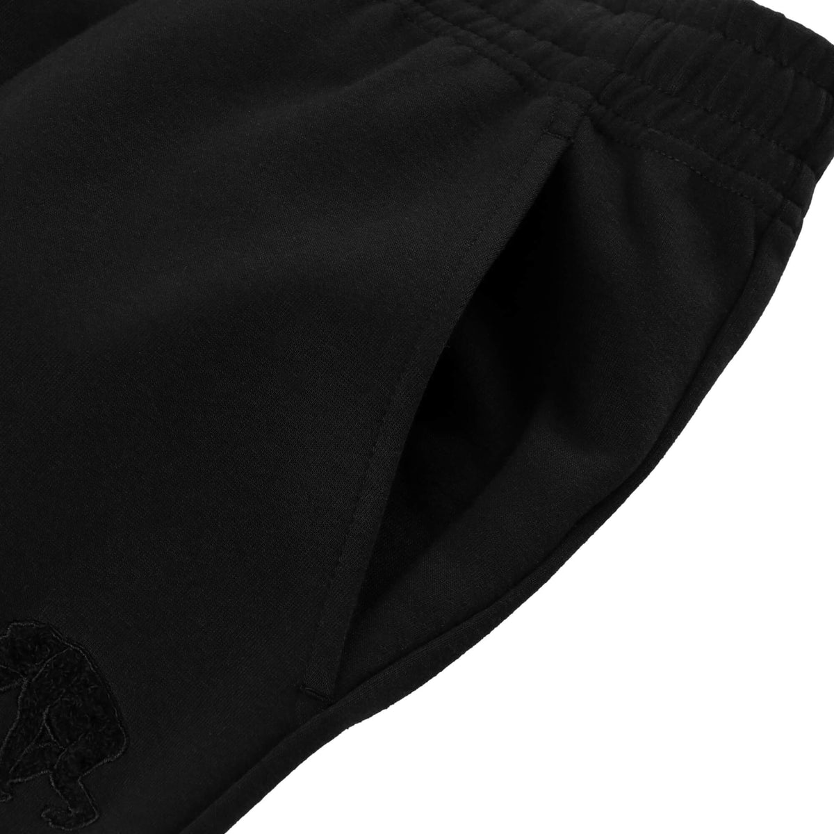 Double-faced sweatshirt Chenille patch Jogger pants