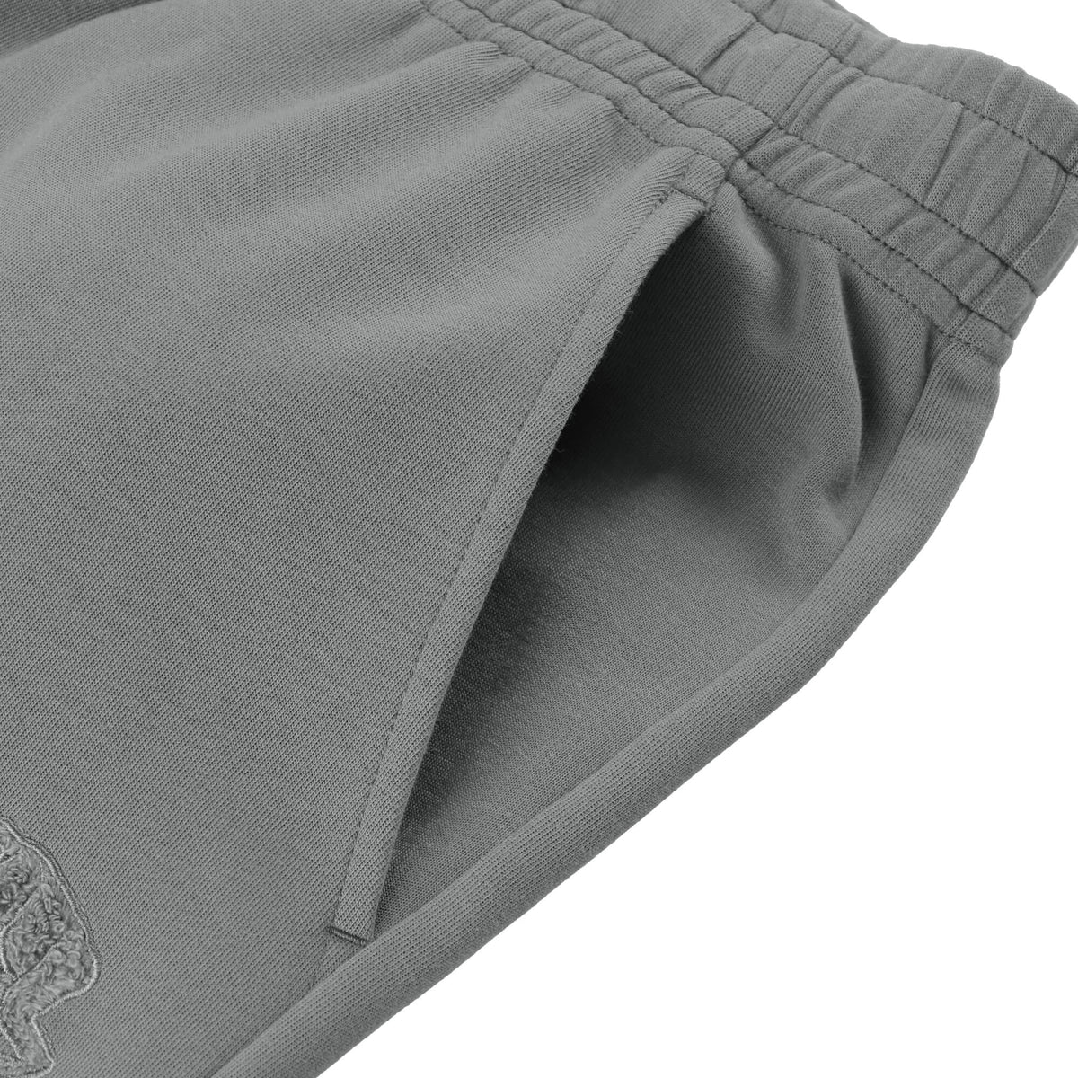 Double-faced sweatshirt Chenille patch Jogger pants