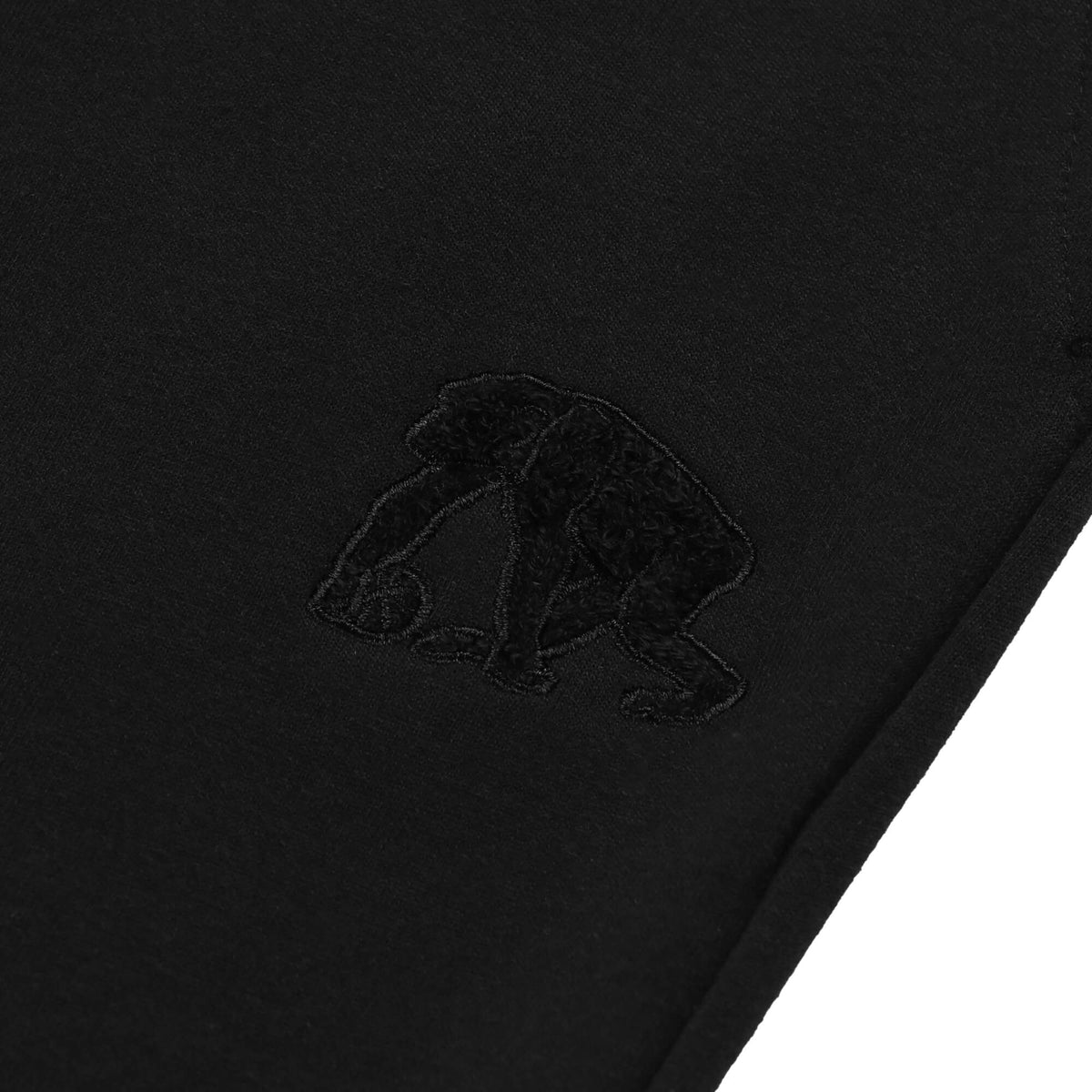 Double-faced sweatshirt Chenille patch Jogger pants