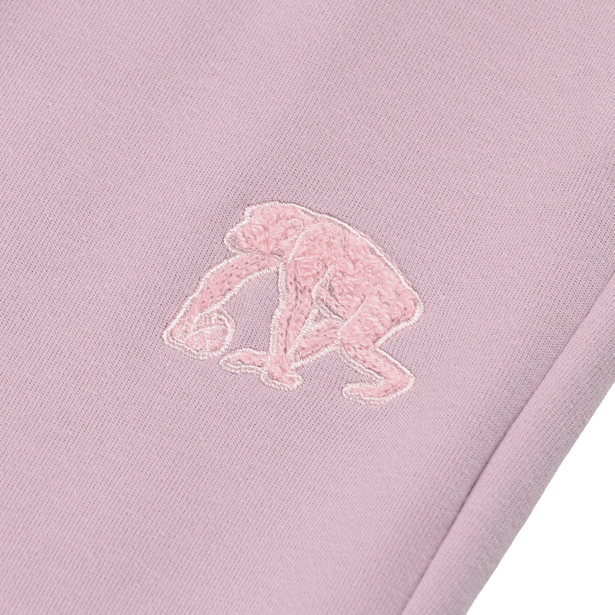 Double-faced sweatshirt Chenille patch Jogger pants