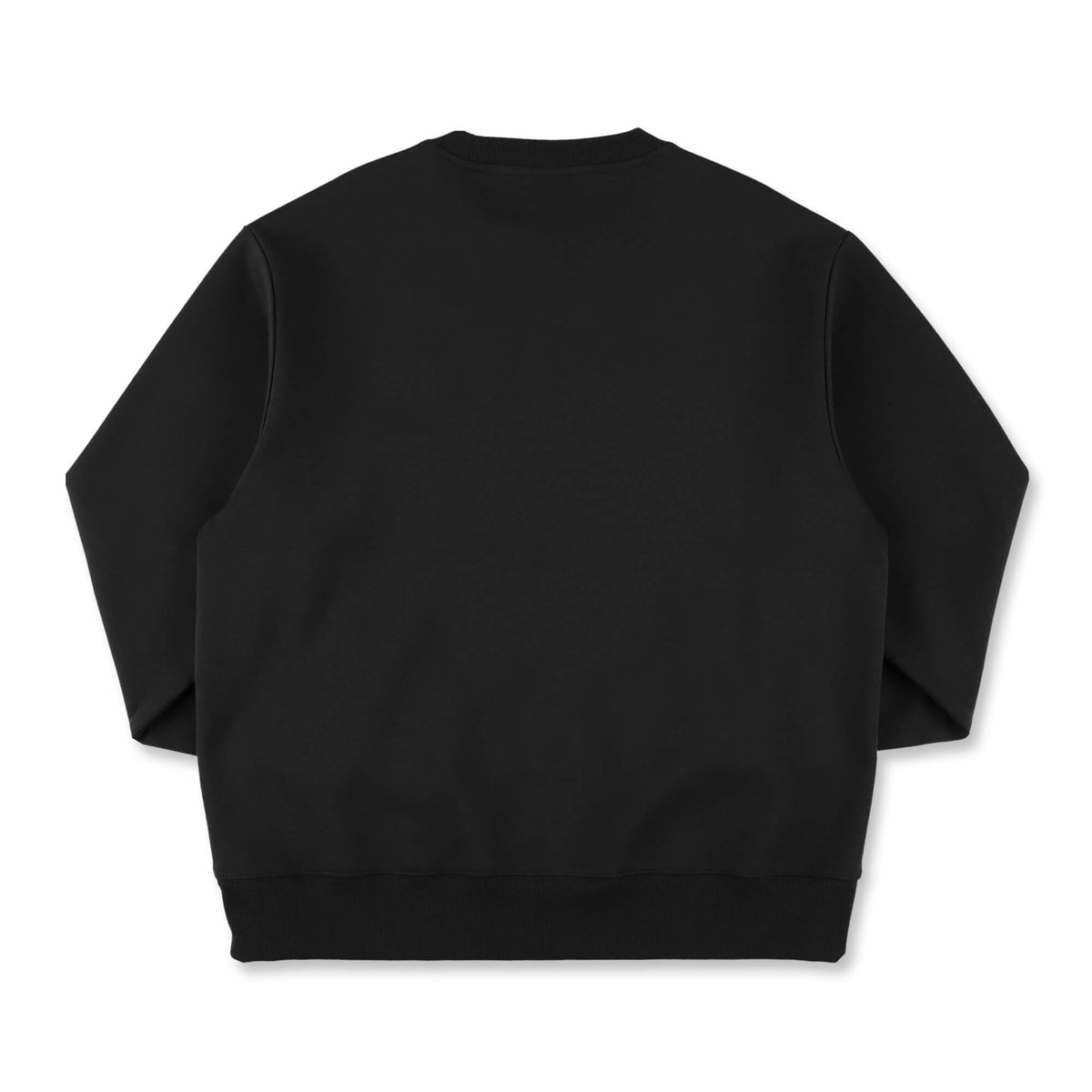 Double Face Sweat Chenille Patch Crew Neck