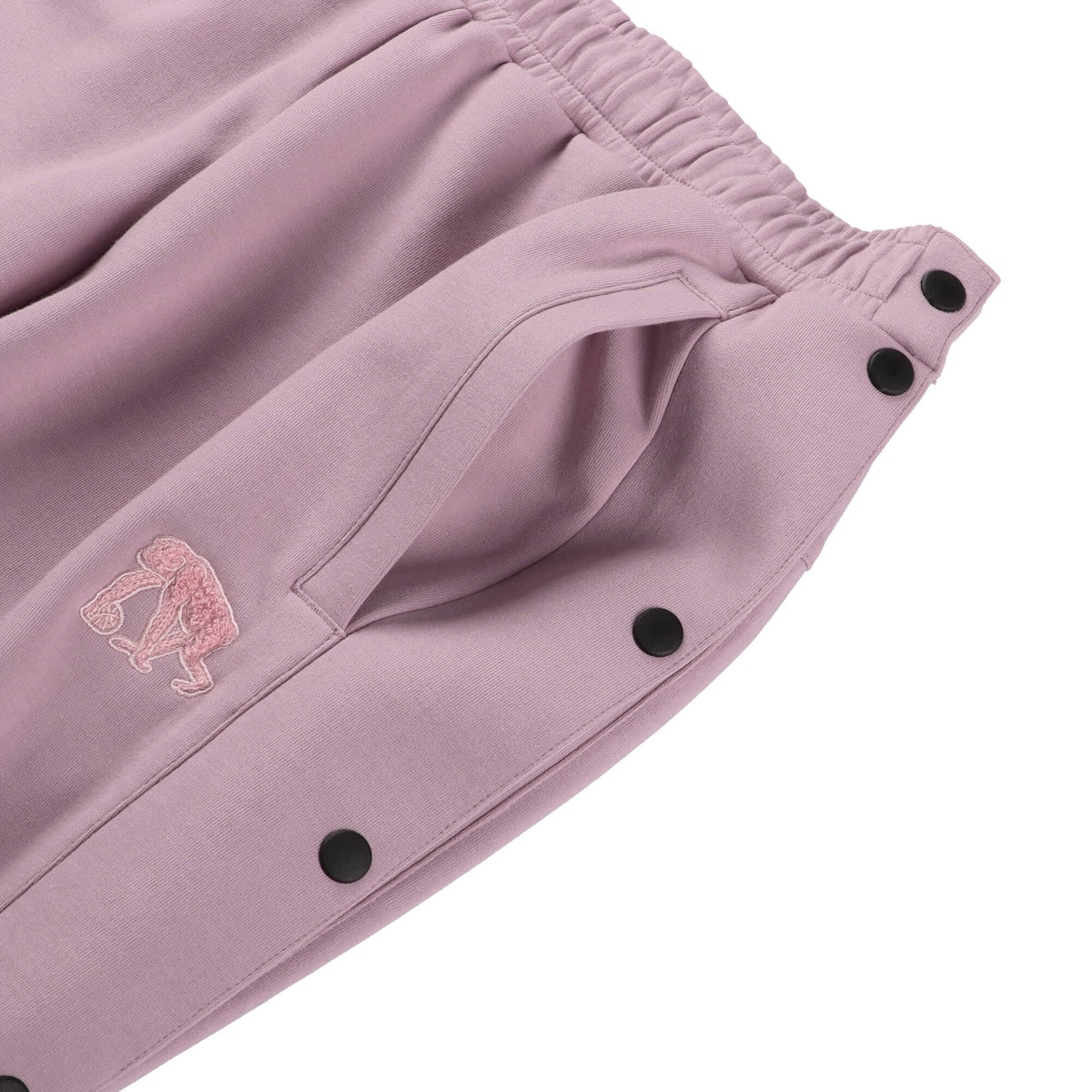 Double-faced sweatshirt Chenille patch Full open wide pants