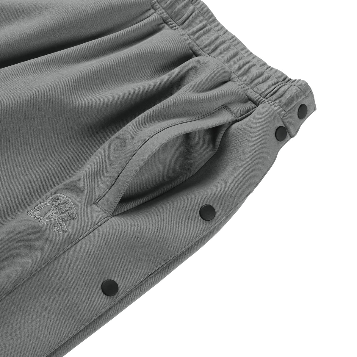 Double-faced sweatshirt Chenille patch Full open wide pants