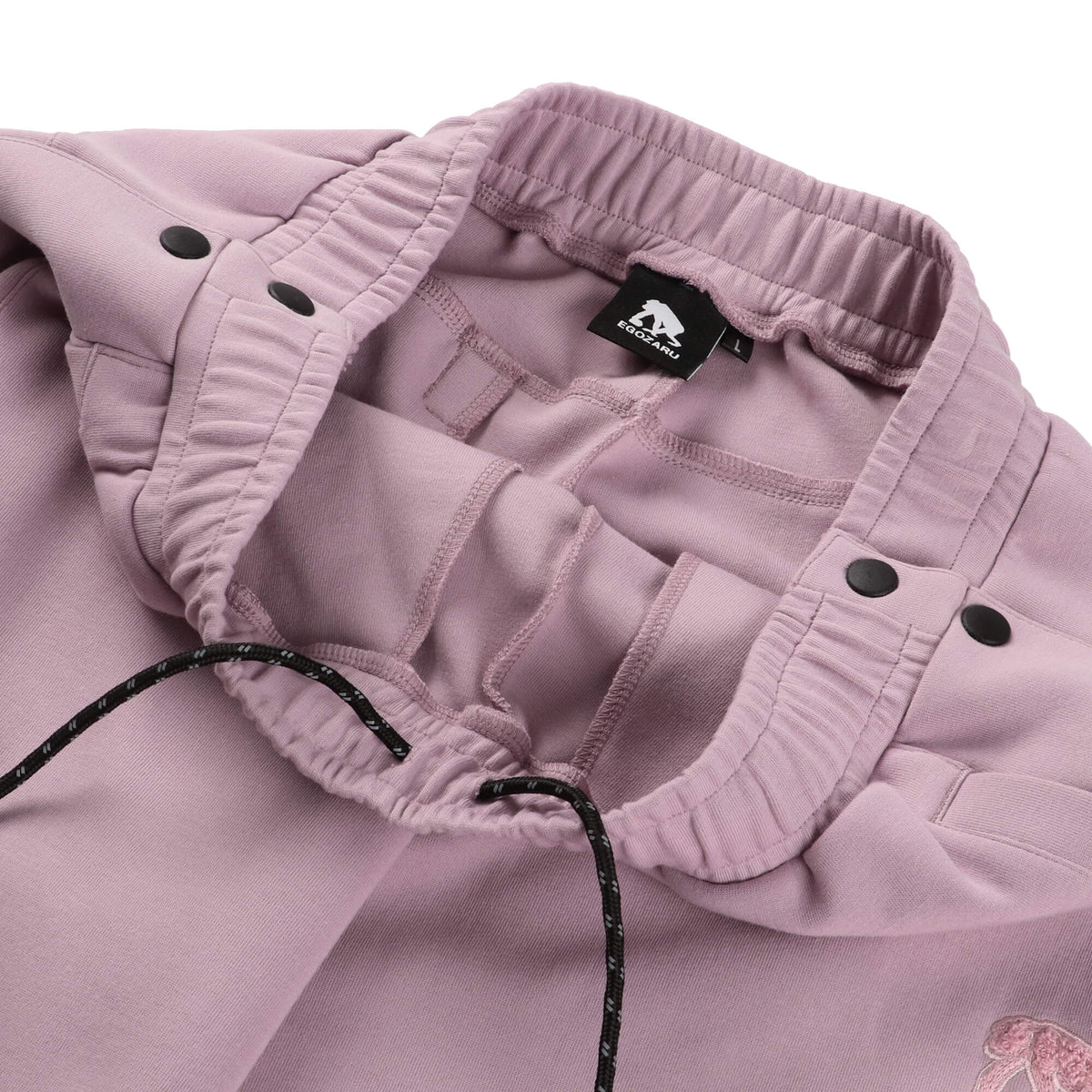 Double-faced sweatshirt Chenille patch Full open wide pants