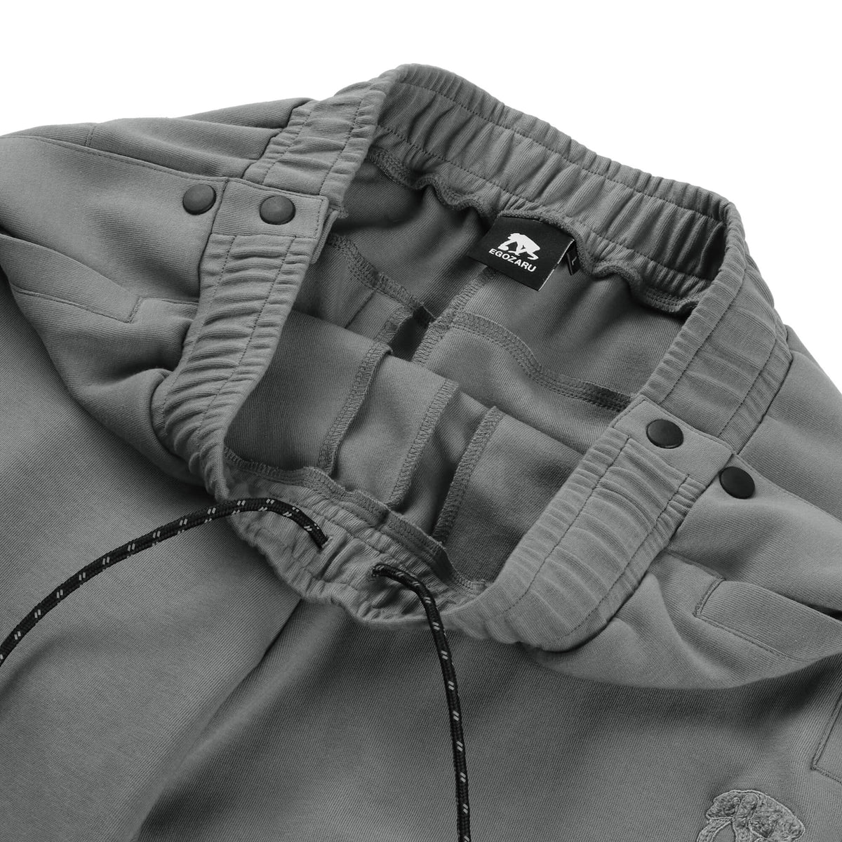 Double-faced sweatshirt Chenille patch Full open wide pants
