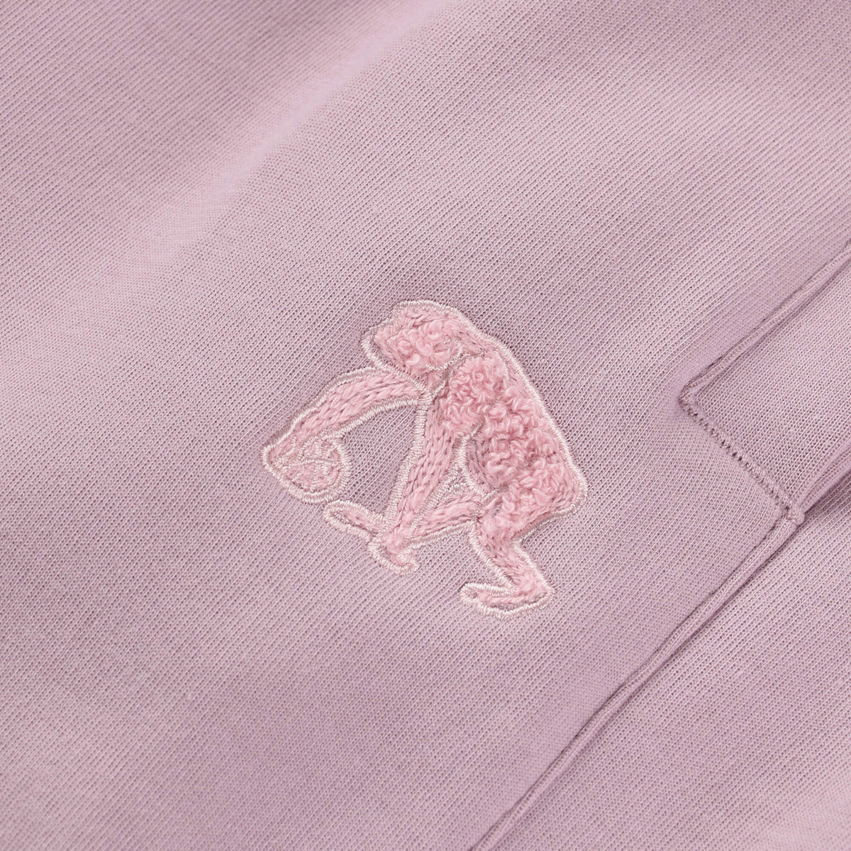 Double-faced sweatshirt Chenille patch Full open wide pants