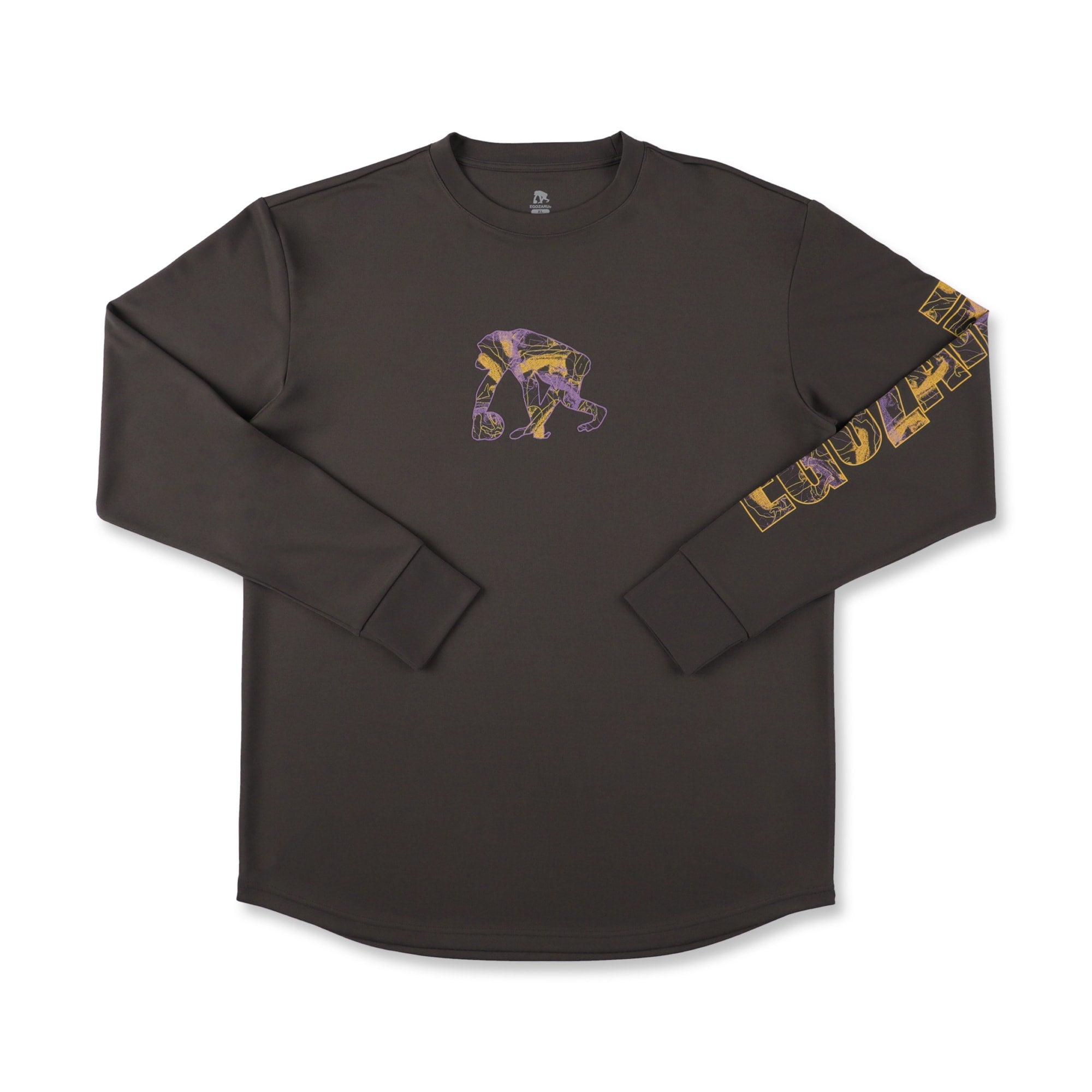 アブストラクトネス スリーブプリント ロングスリーブTシャツ