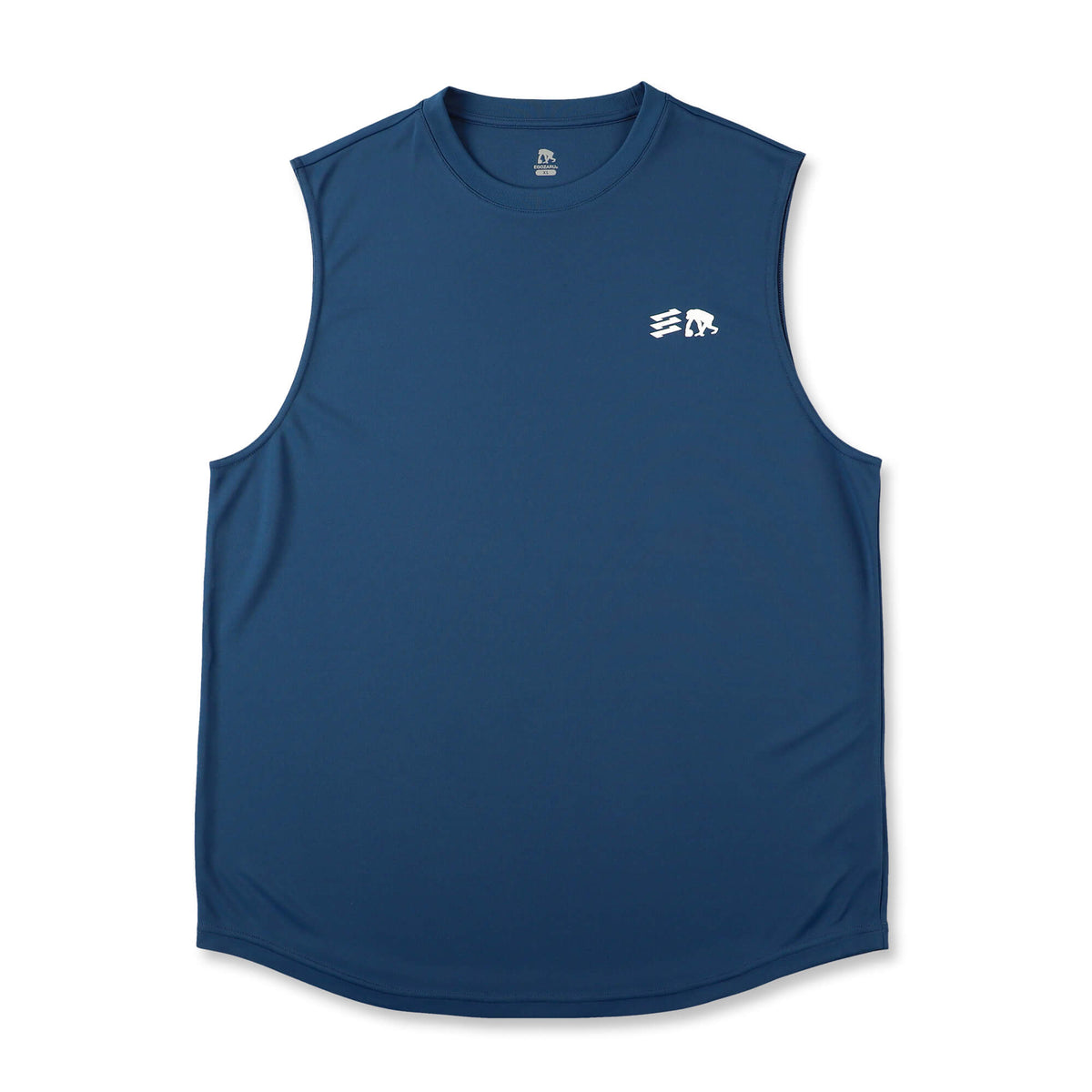 One-point dual logo sleeveless shirt