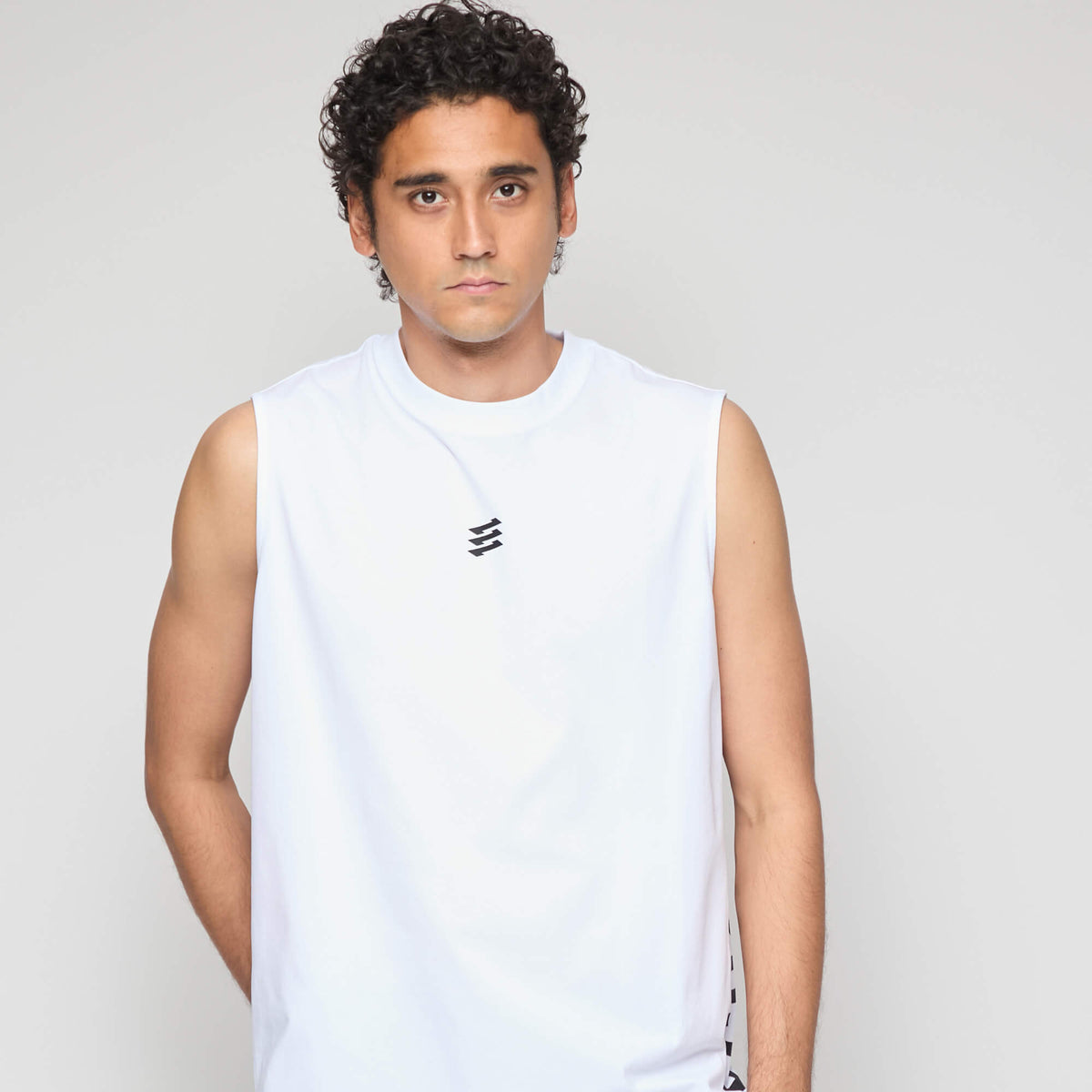 Side panel sleeveless shirt
