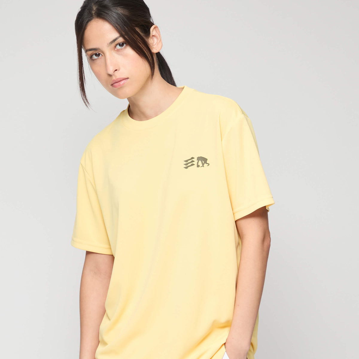 ワイドジオメトリック バックプリント Tシャツ