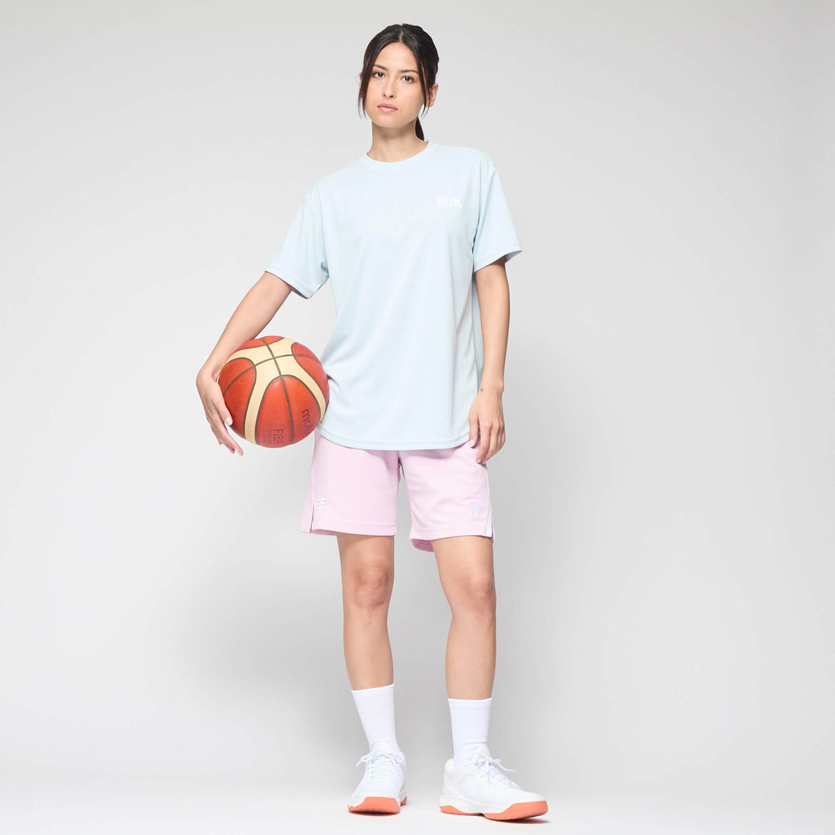 ワンポイント デュアルロゴ Tシャツ