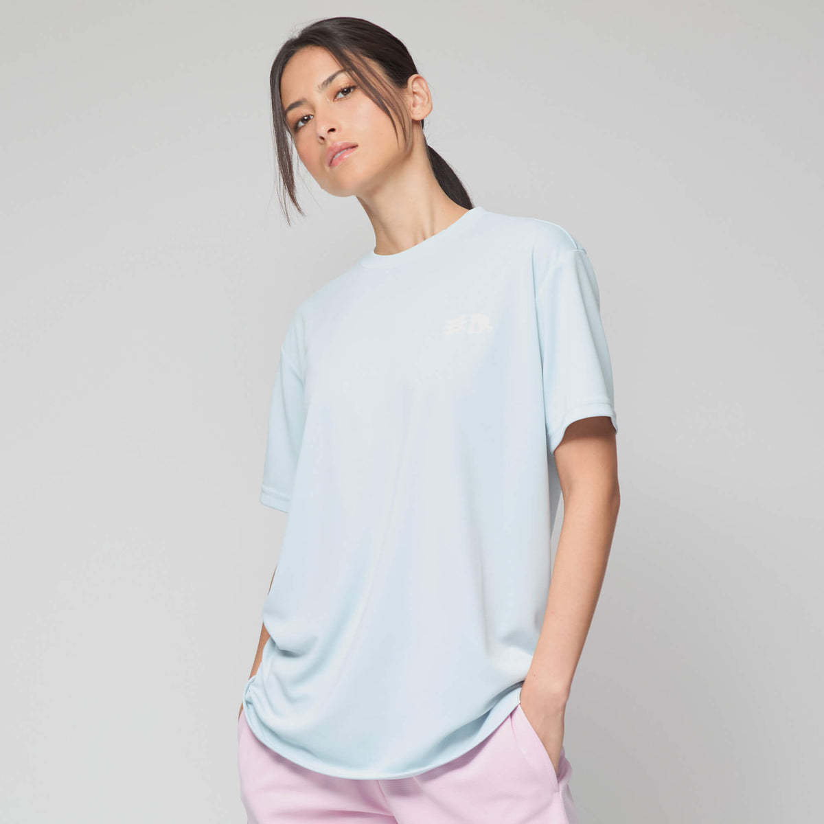 ワンポイント デュアルロゴ Tシャツ