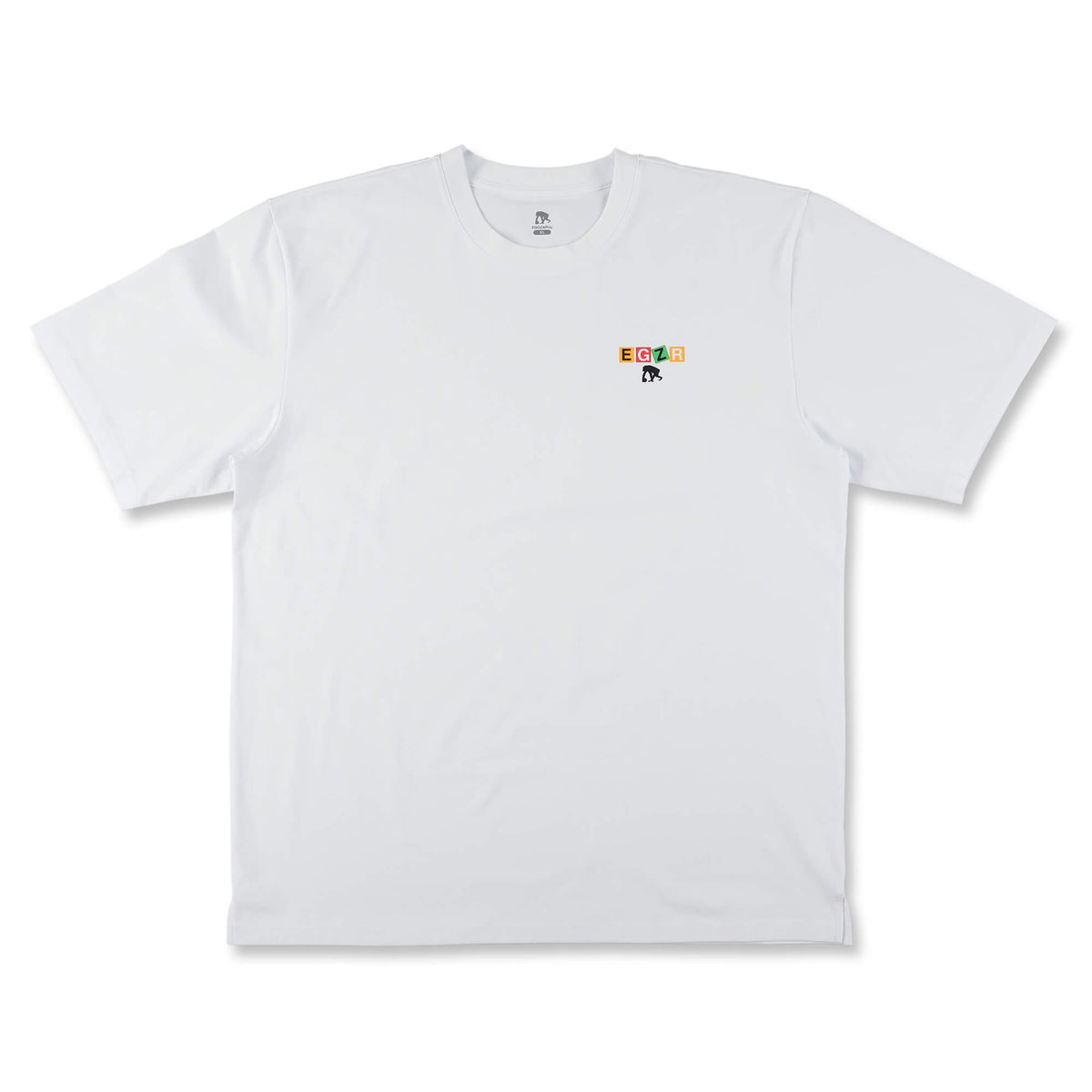 BIGシルエット カラーブロック ワンポイント Tシャツ