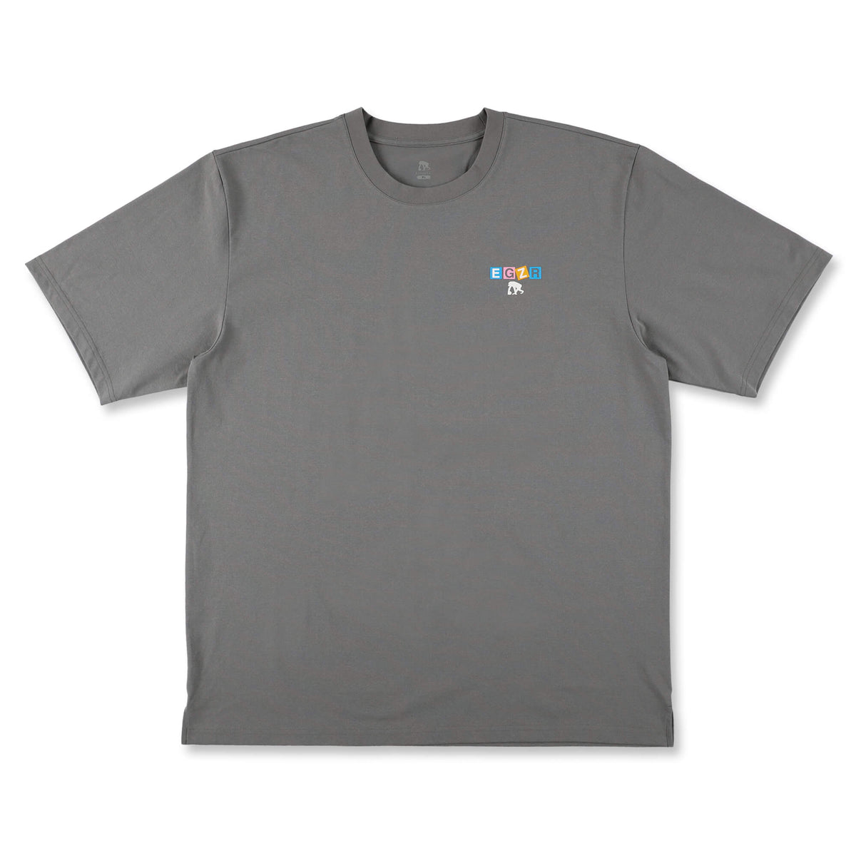BIGシルエット カラーブロック ワンポイント Tシャツ