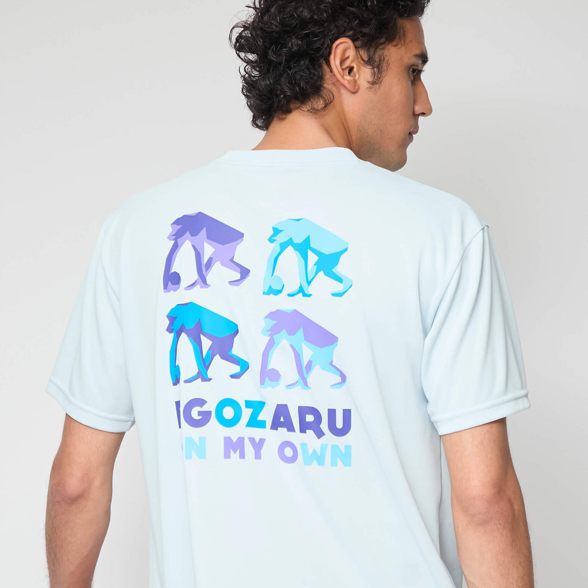 ポリゴン バックプリント Tシャツ