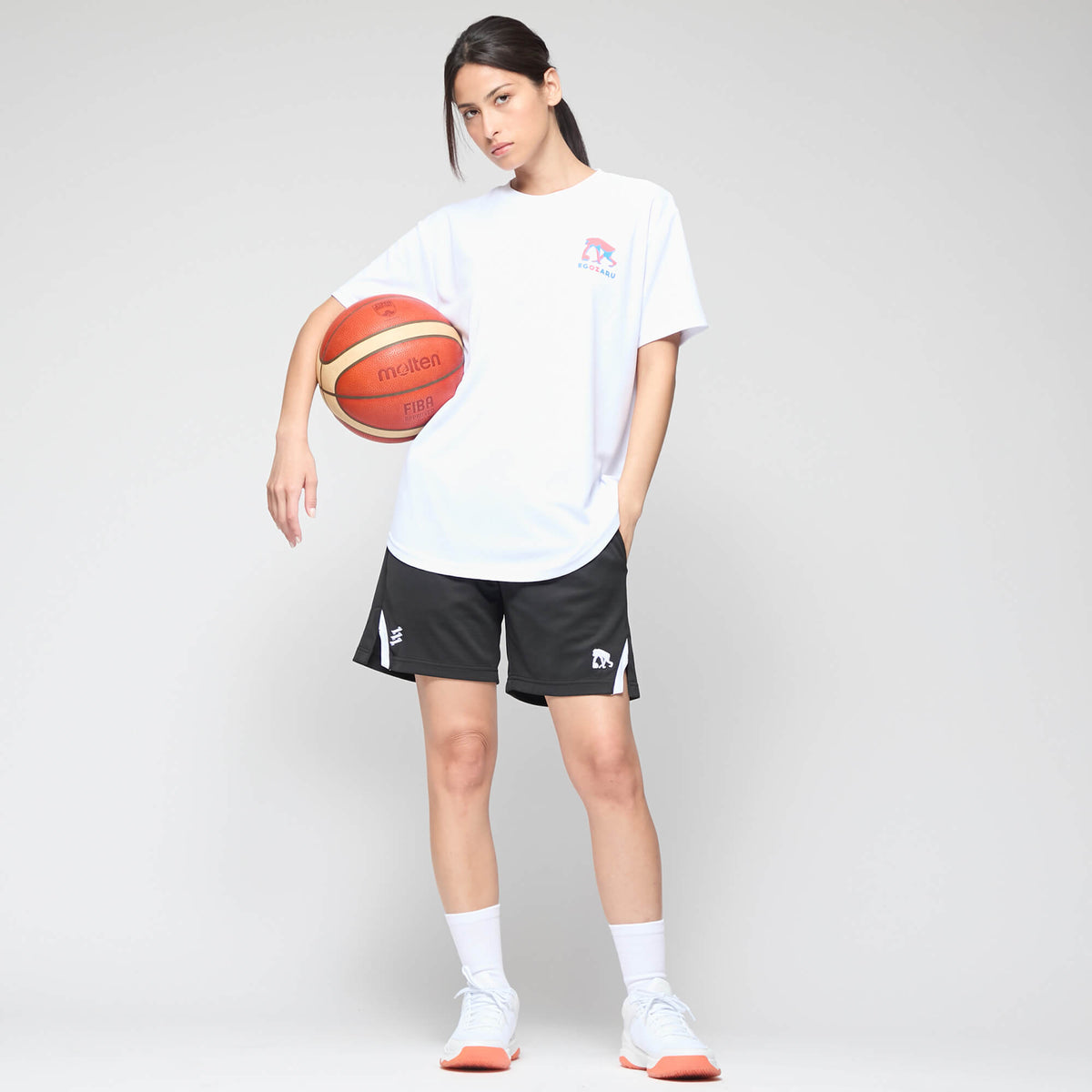 ポリゴン バックプリント Tシャツ