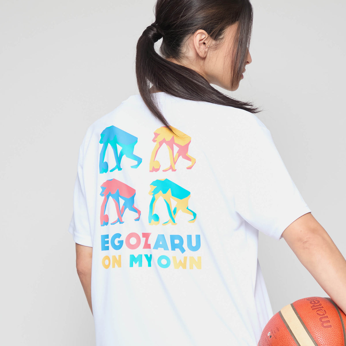 ポリゴン バックプリント Tシャツ