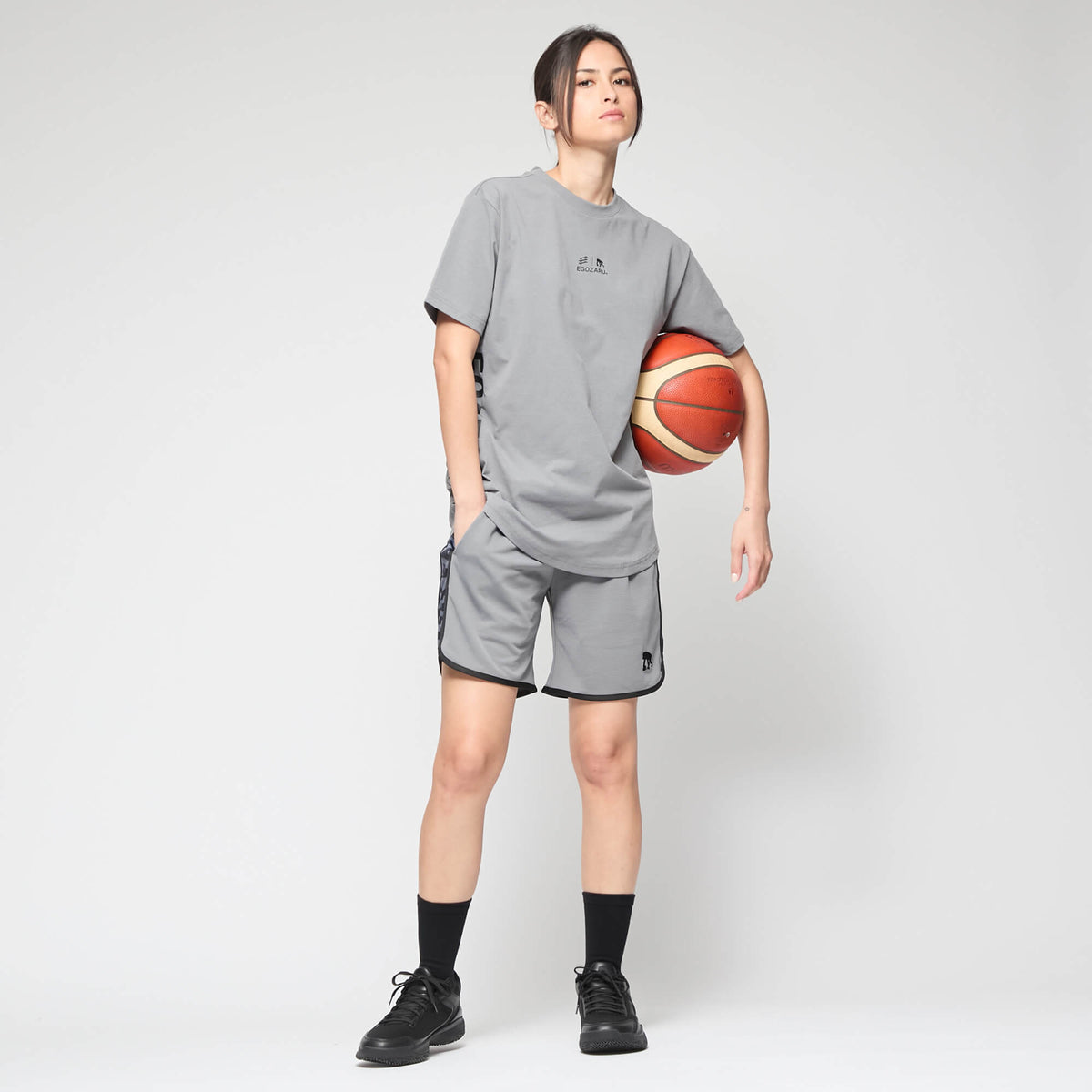 デュアルロゴ サイドパネル Tシャツ