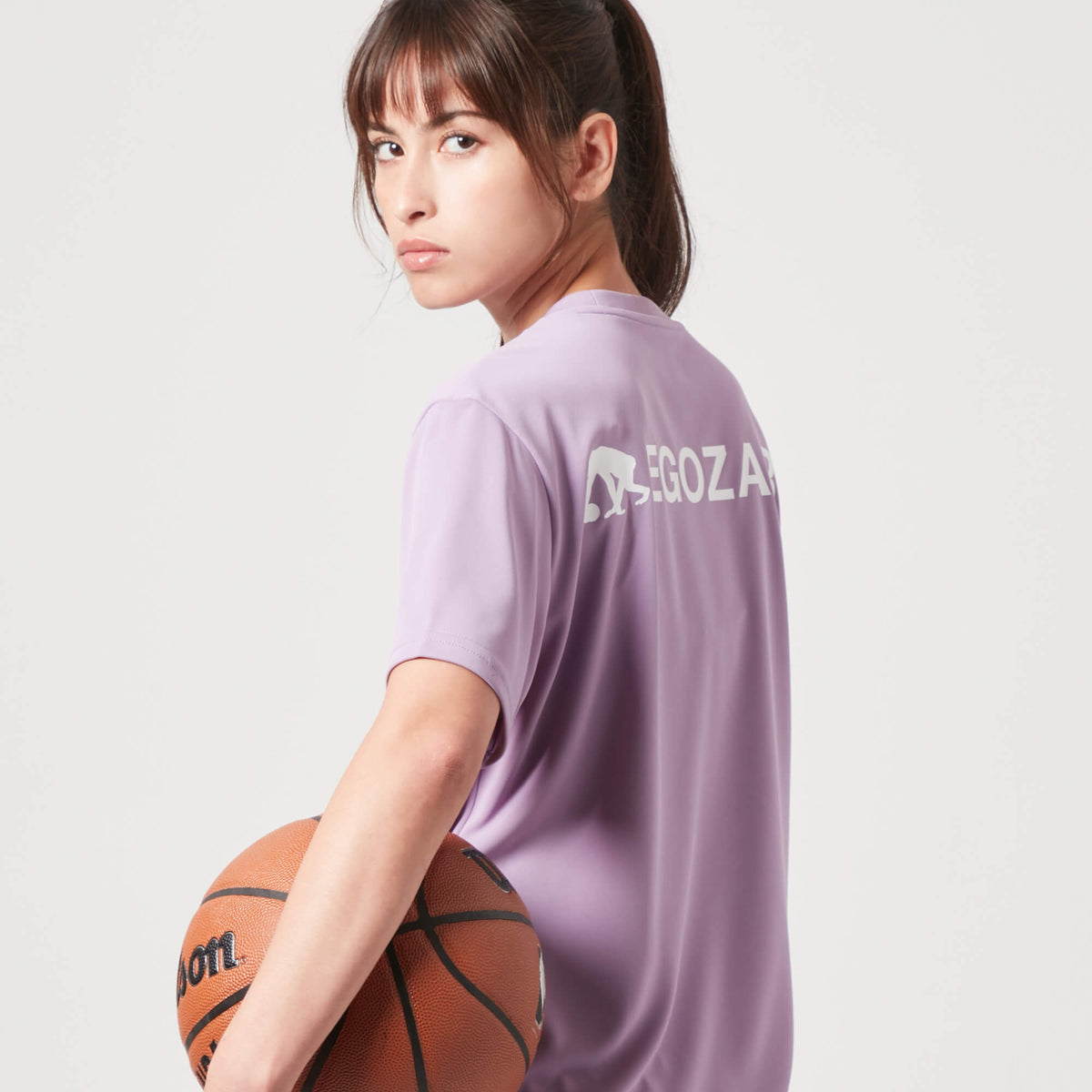 ソリッドバックプリント Tシャツ