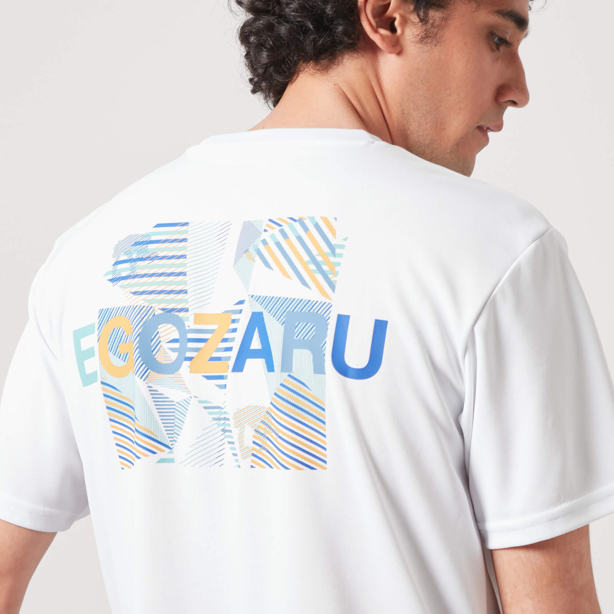 ワイドジオメトリック バックプリント Tシャツ