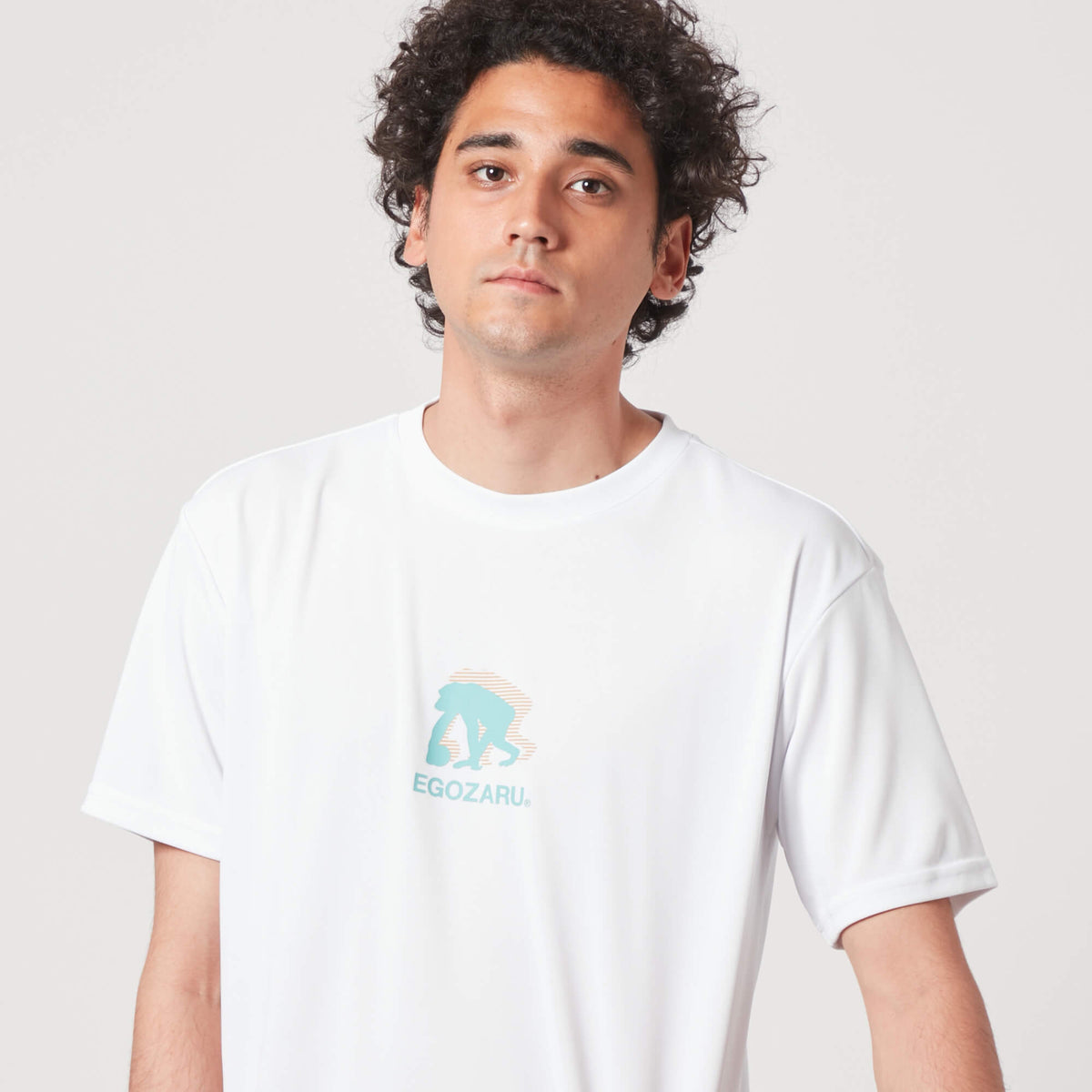 ワイドジオメトリック バックプリント Tシャツ