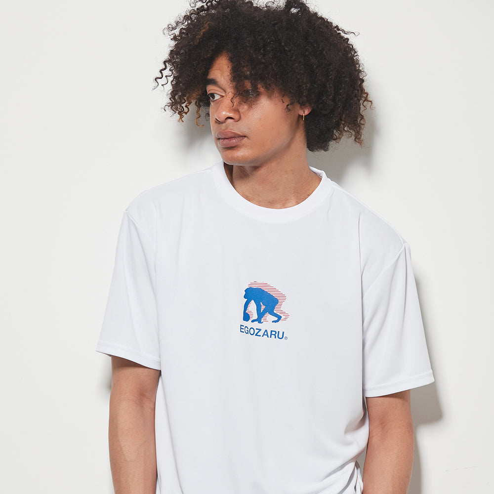 ワイドジオメトリック バックプリント Tシャツ