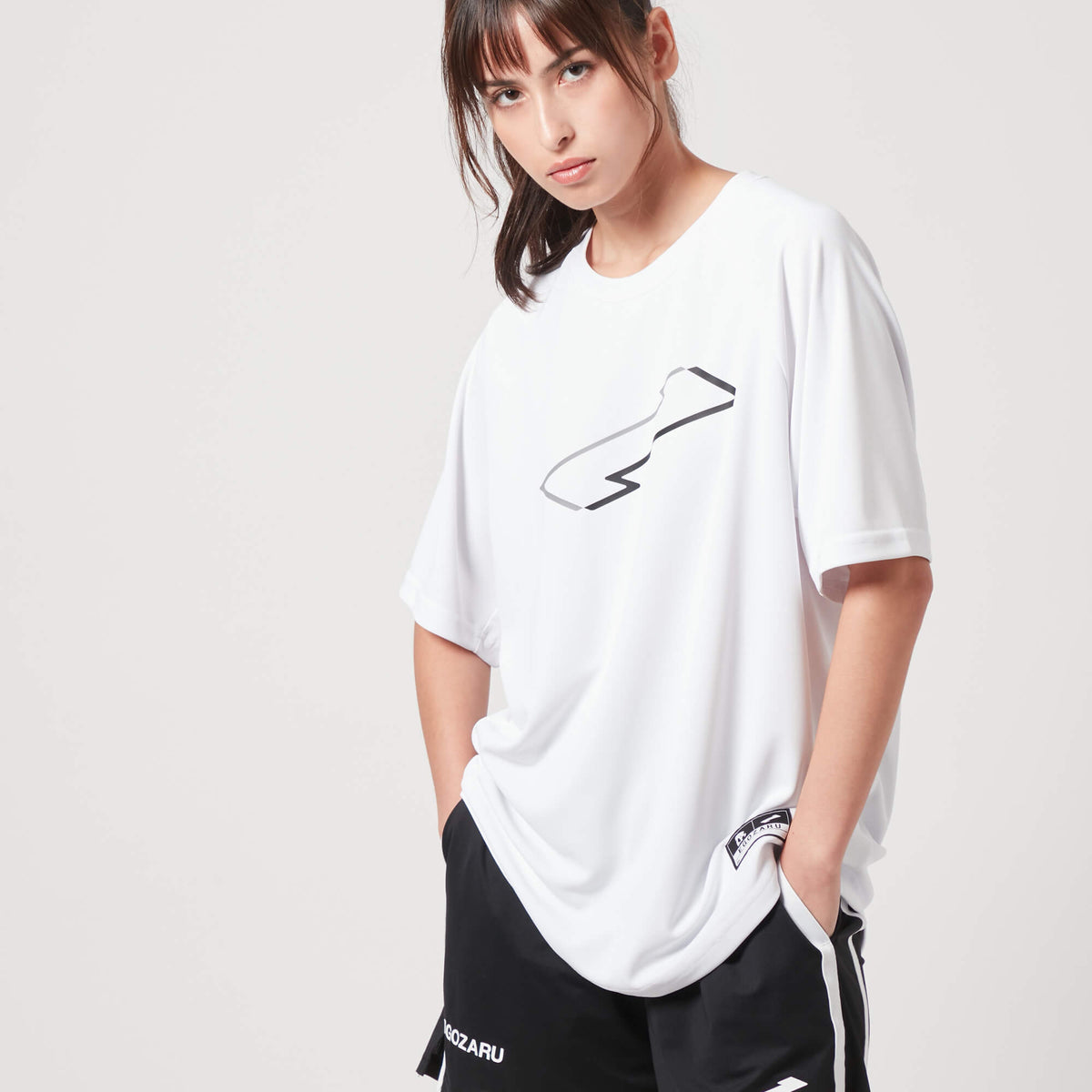 BIGシルエット スイッチクランク Tシャツ