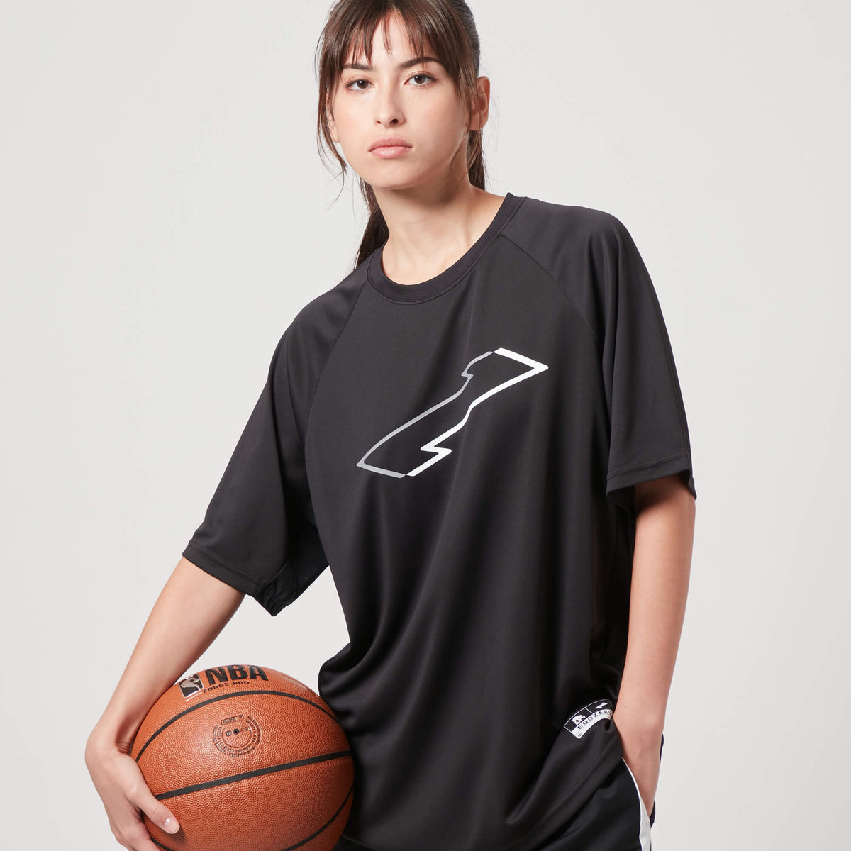 BIGシルエット スイッチクランク Tシャツ