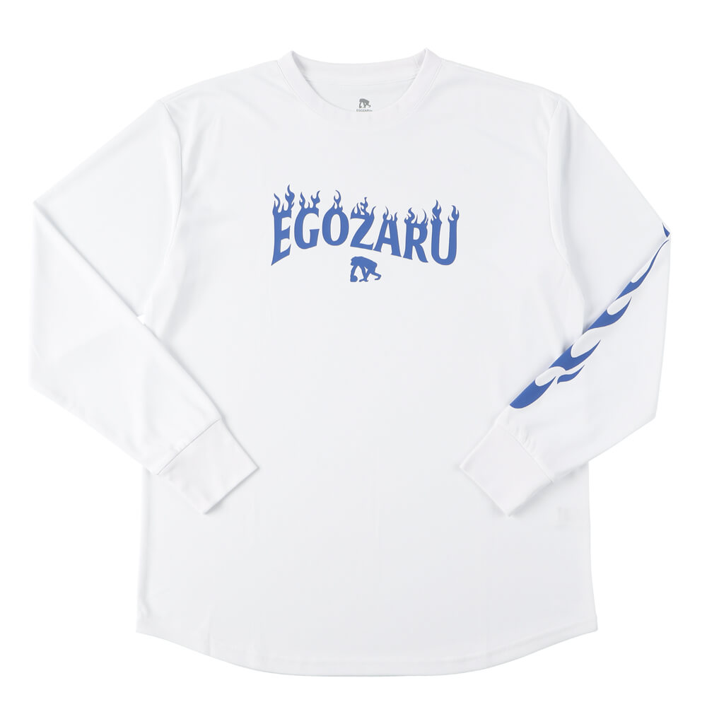 Flame sleeve print long t-shirt
