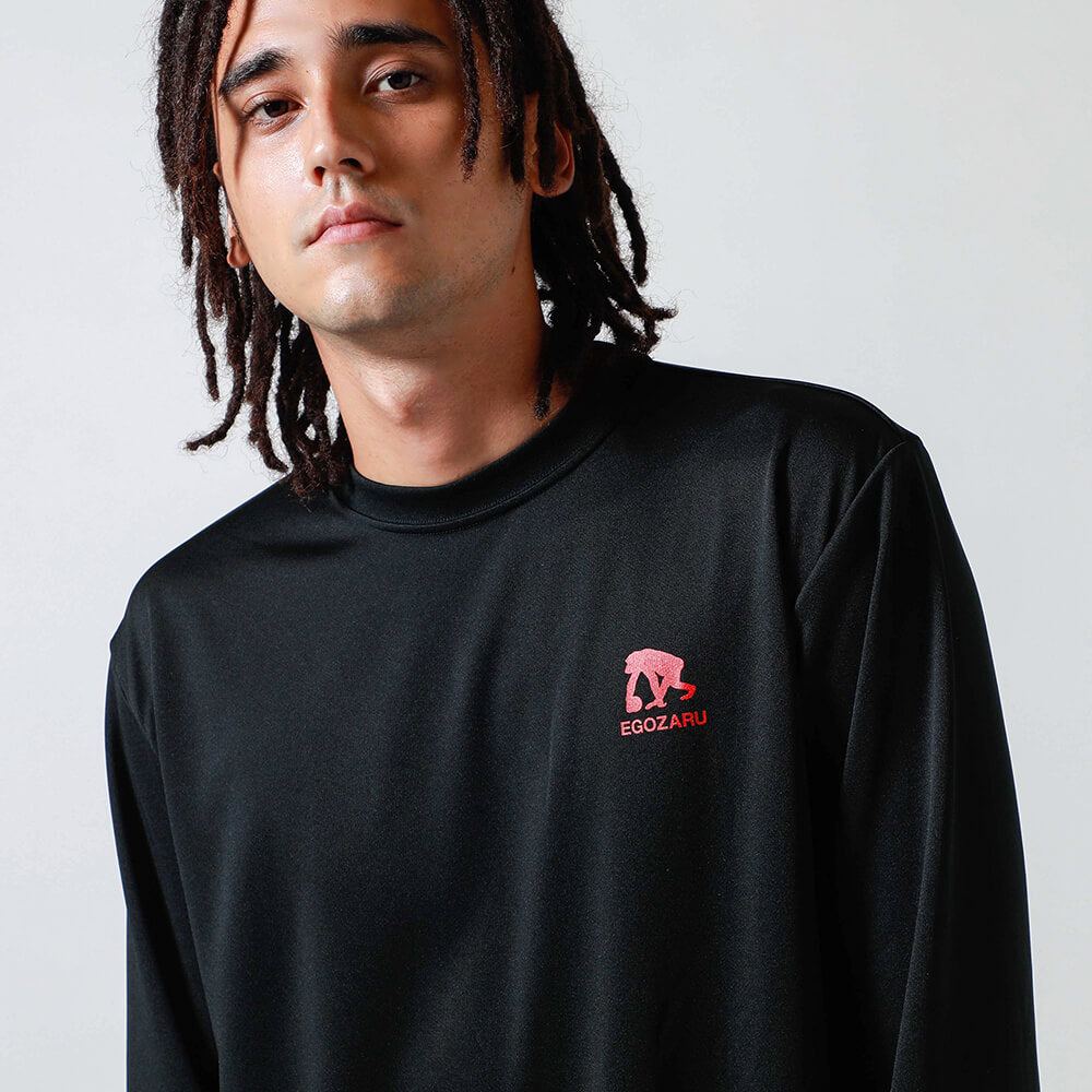Flame Back Print Long T-Shirt