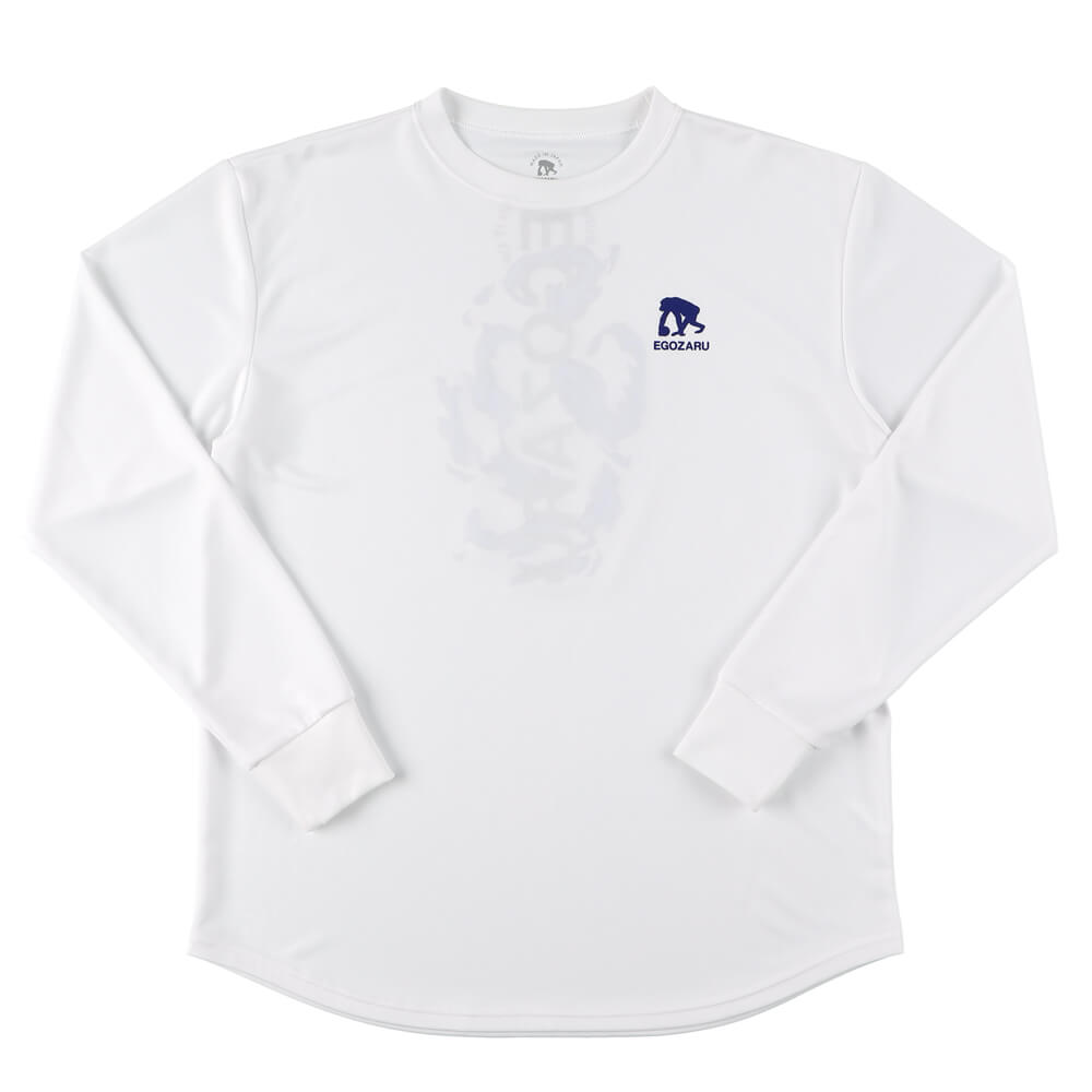 Flame Back Print Long T-Shirt