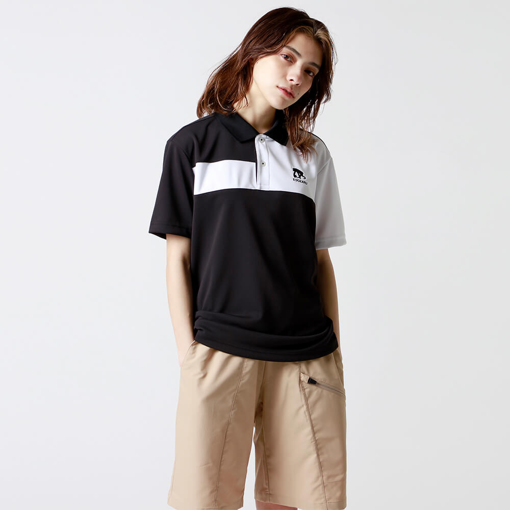 Chest Switching Polo Shirt