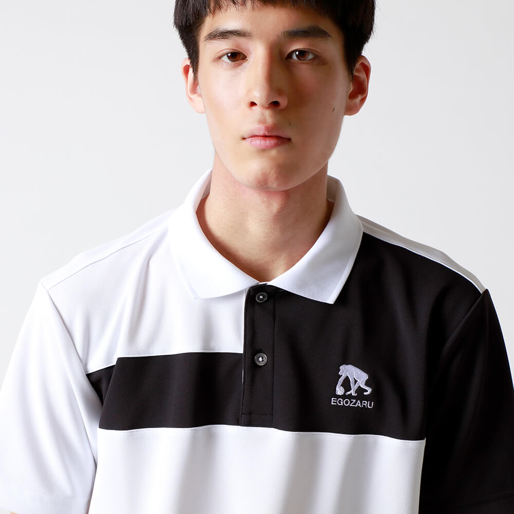 Chest Switching Polo Shirt