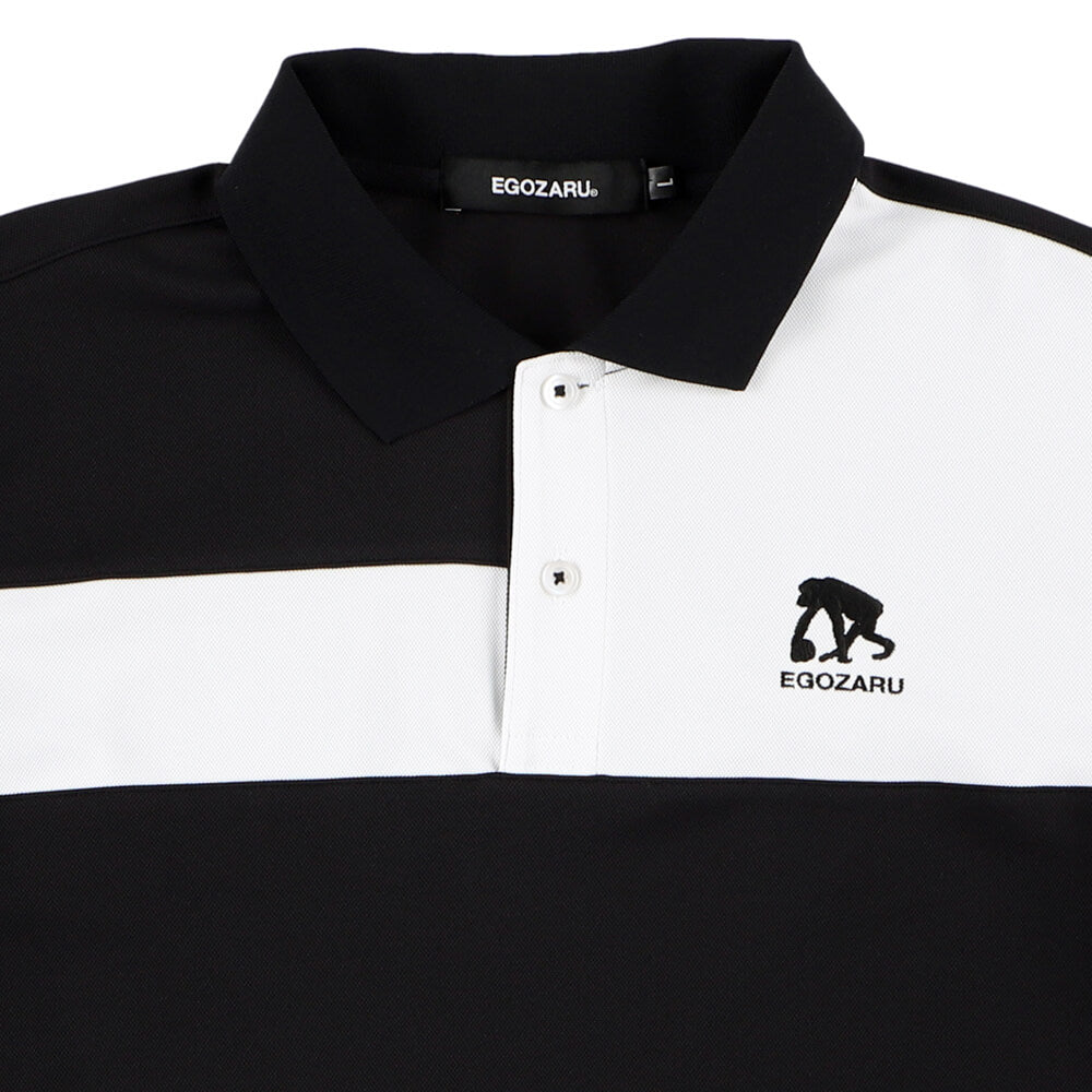 Chest Switching Polo Shirt