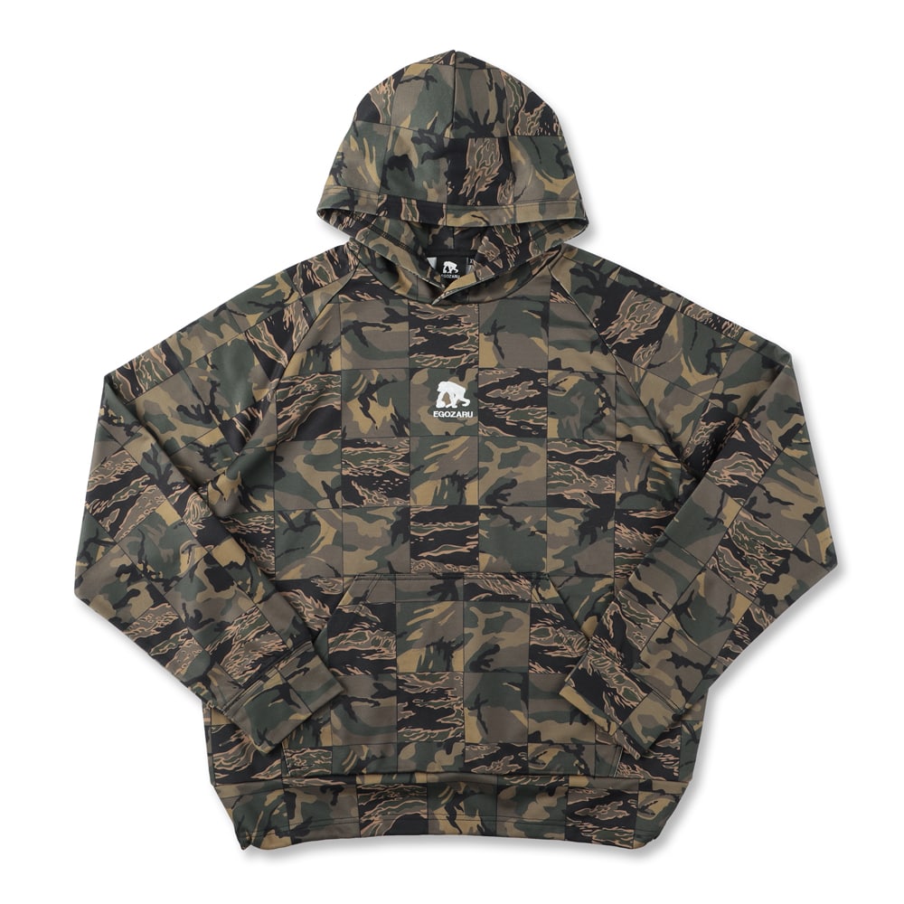 Printed sweat parka