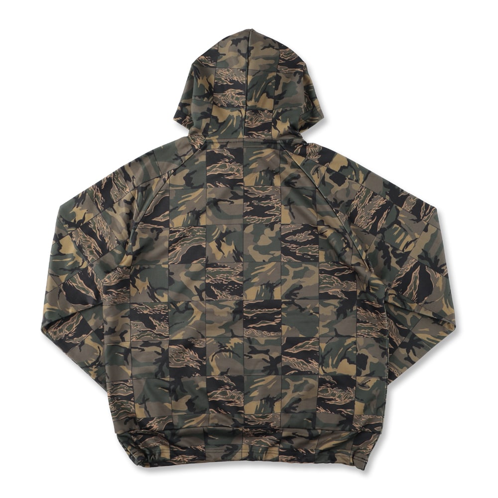 Printed sweat parka