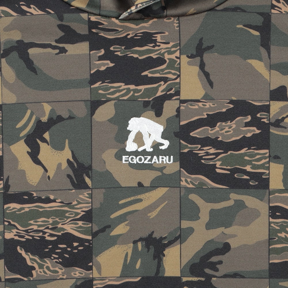 Printed sweat parka