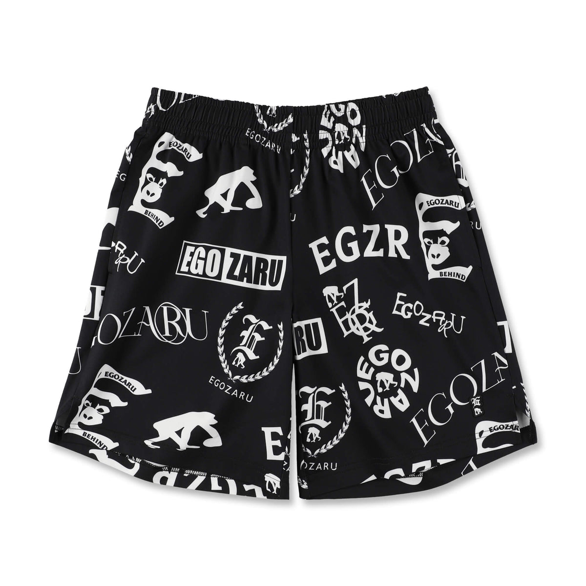 [ひざ上丈]ミックスロゴ カットオフショートパンツ(EZBH)