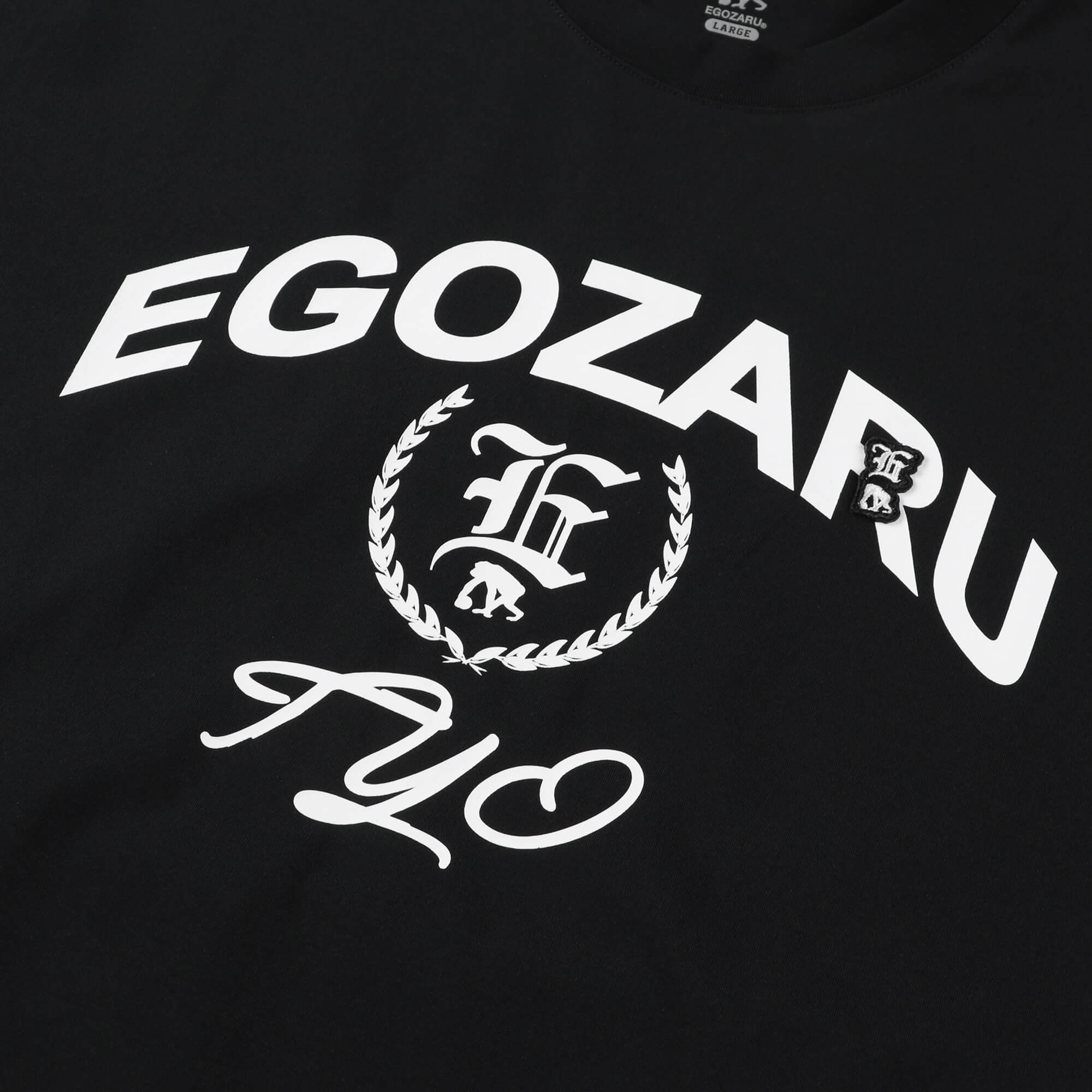 エゴザル　Tシャツ　XL ブラック　ホワイト　MON ワイドジオメトリック バックプリント Tシャツ – EGOZARU ONLINE