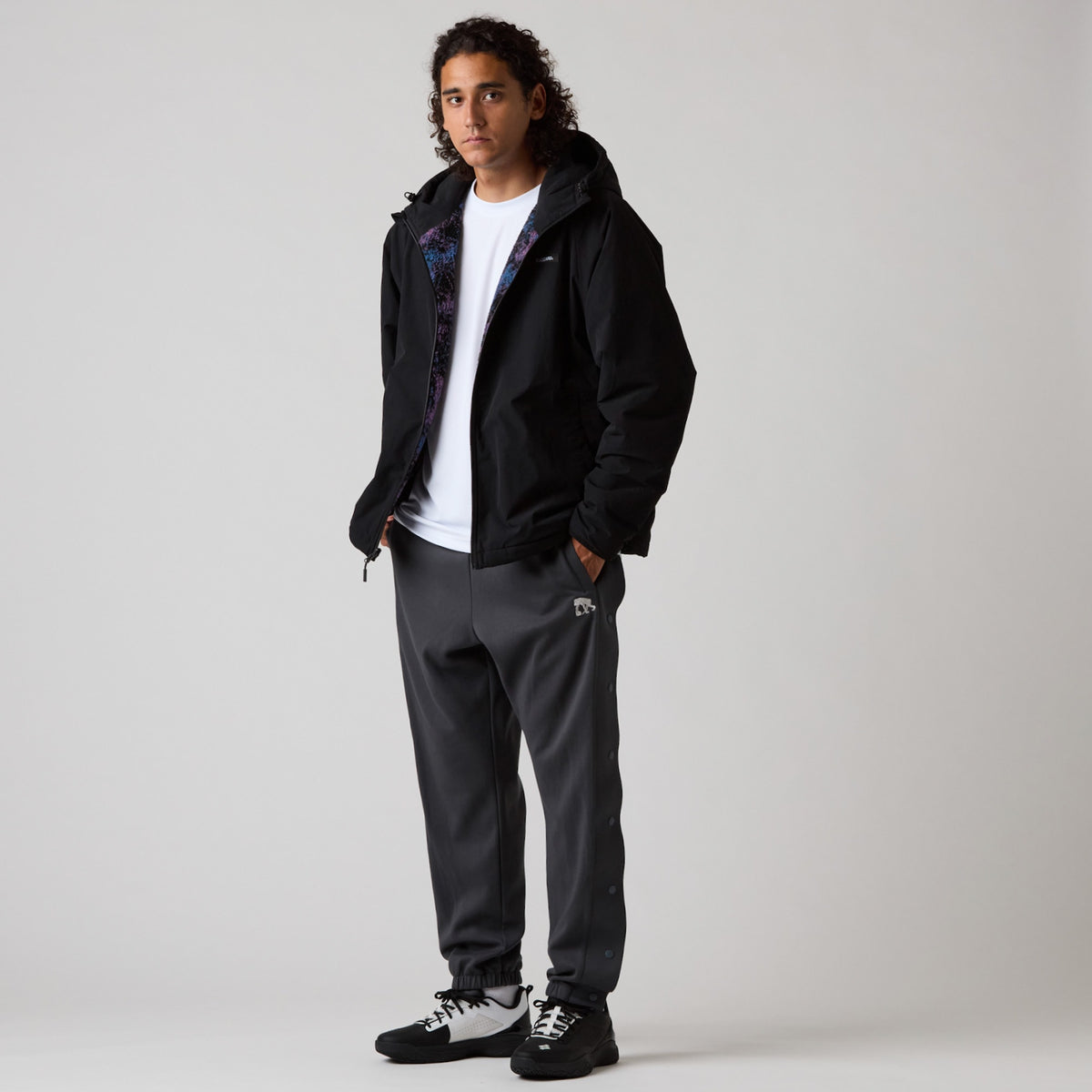 Reversible boa fleece jacket