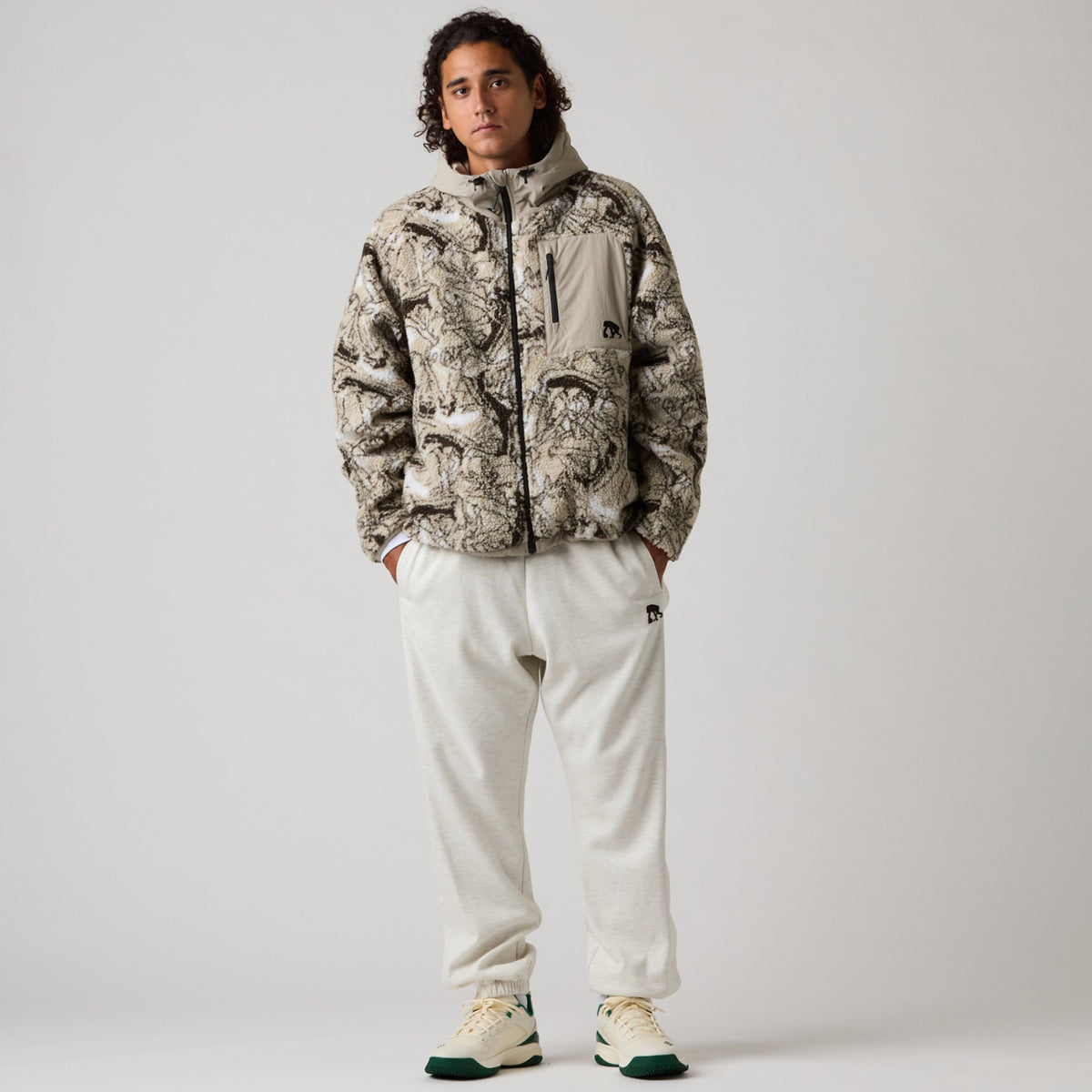 Reversible boa fleece jacket