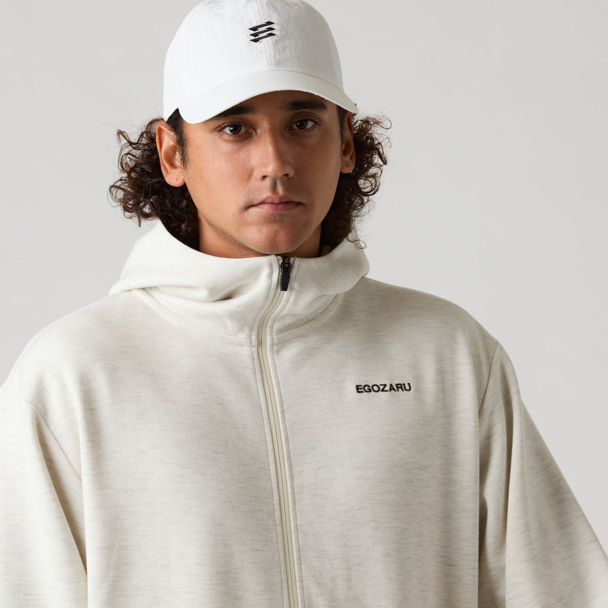 ダブルフェイス スウェット ベーシック ZIPアップパーカ